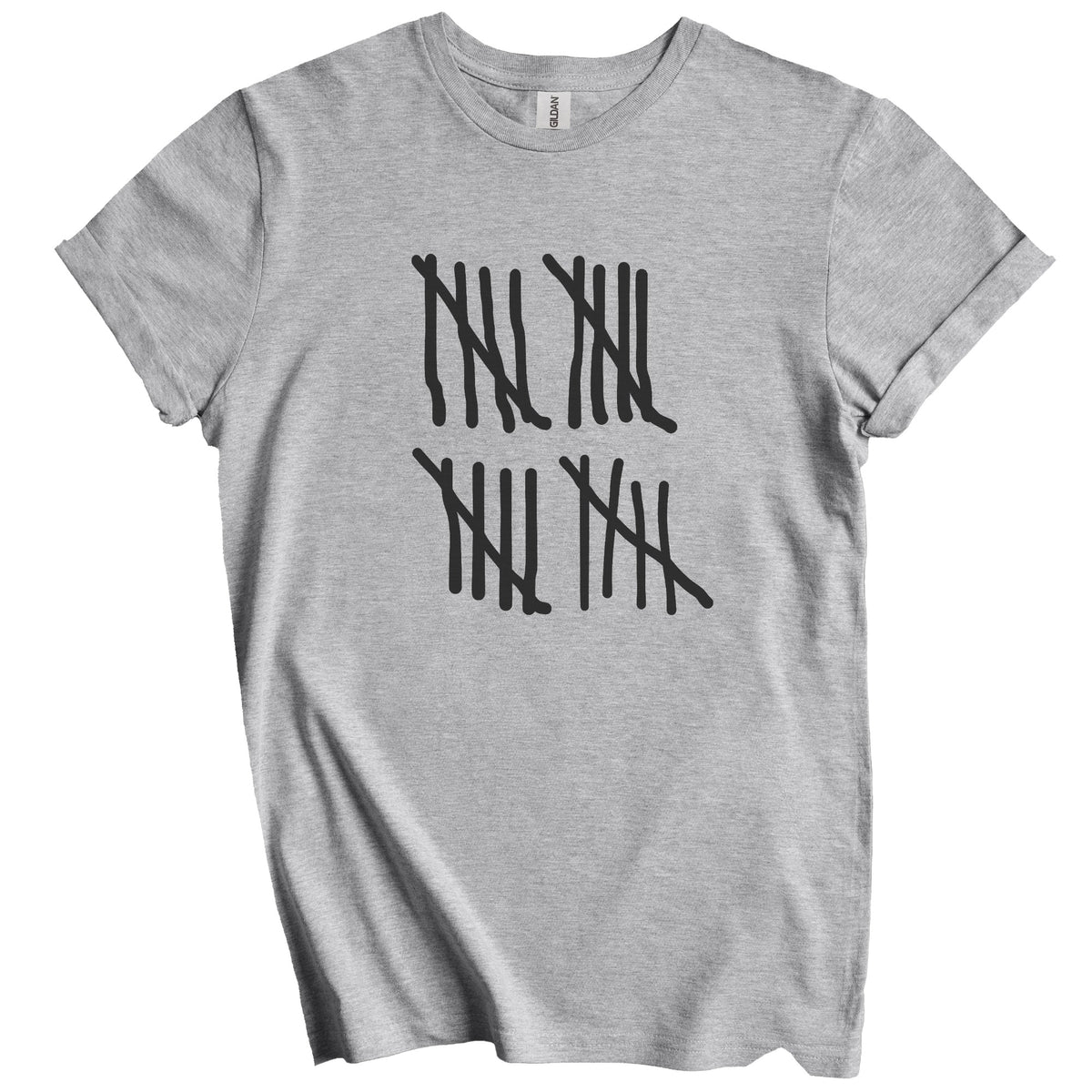 Counting To 20 Years Old Tally Marks Funny 20th Birthday T-Shirt
