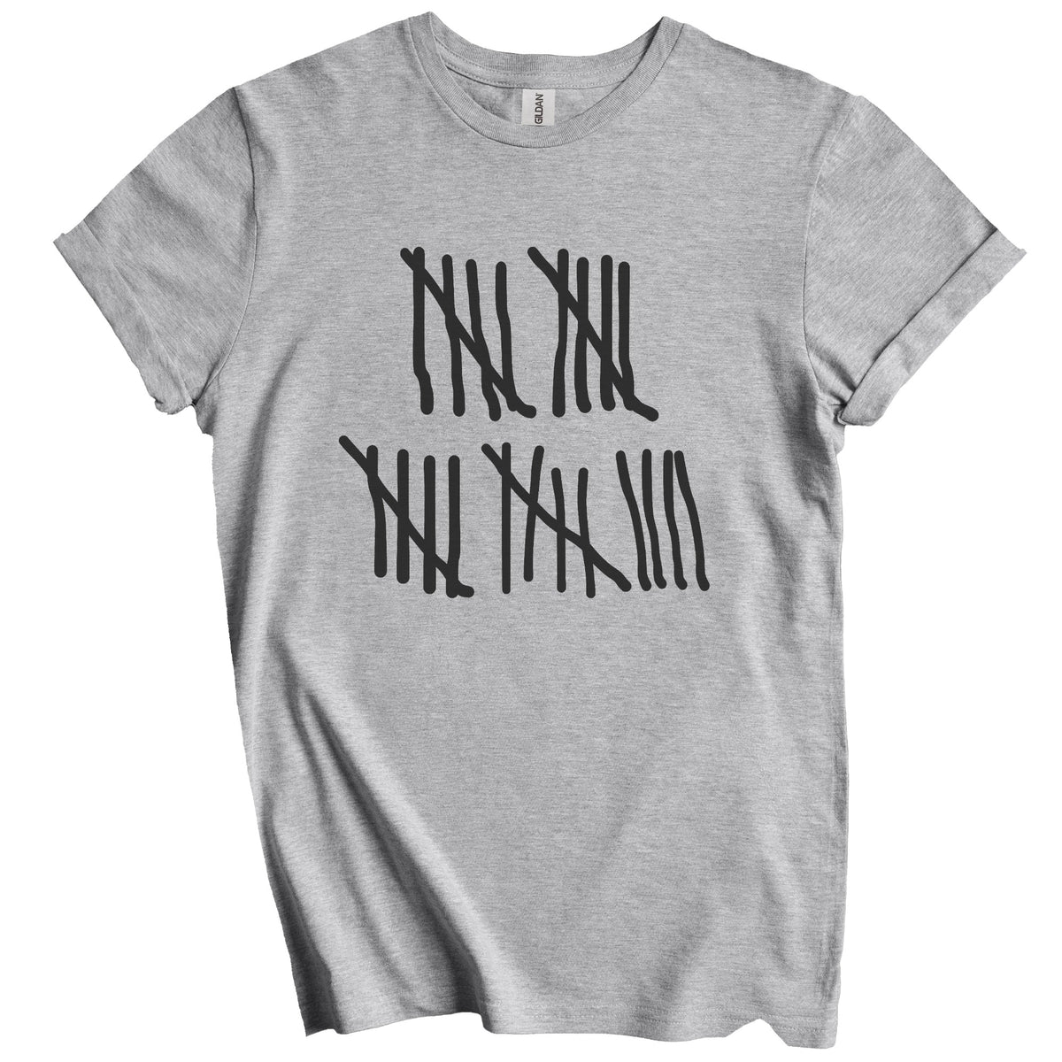Counting To 24 Years Old Tally Marks Funny 24th Birthday T-Shirt