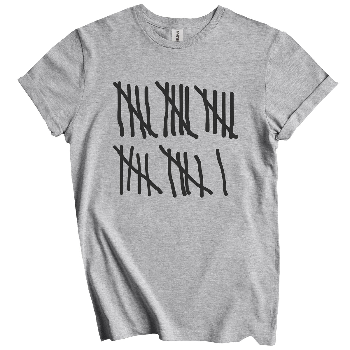 Counting To 26 Years Old Tally Marks Funny 26th Birthday T-Shirt