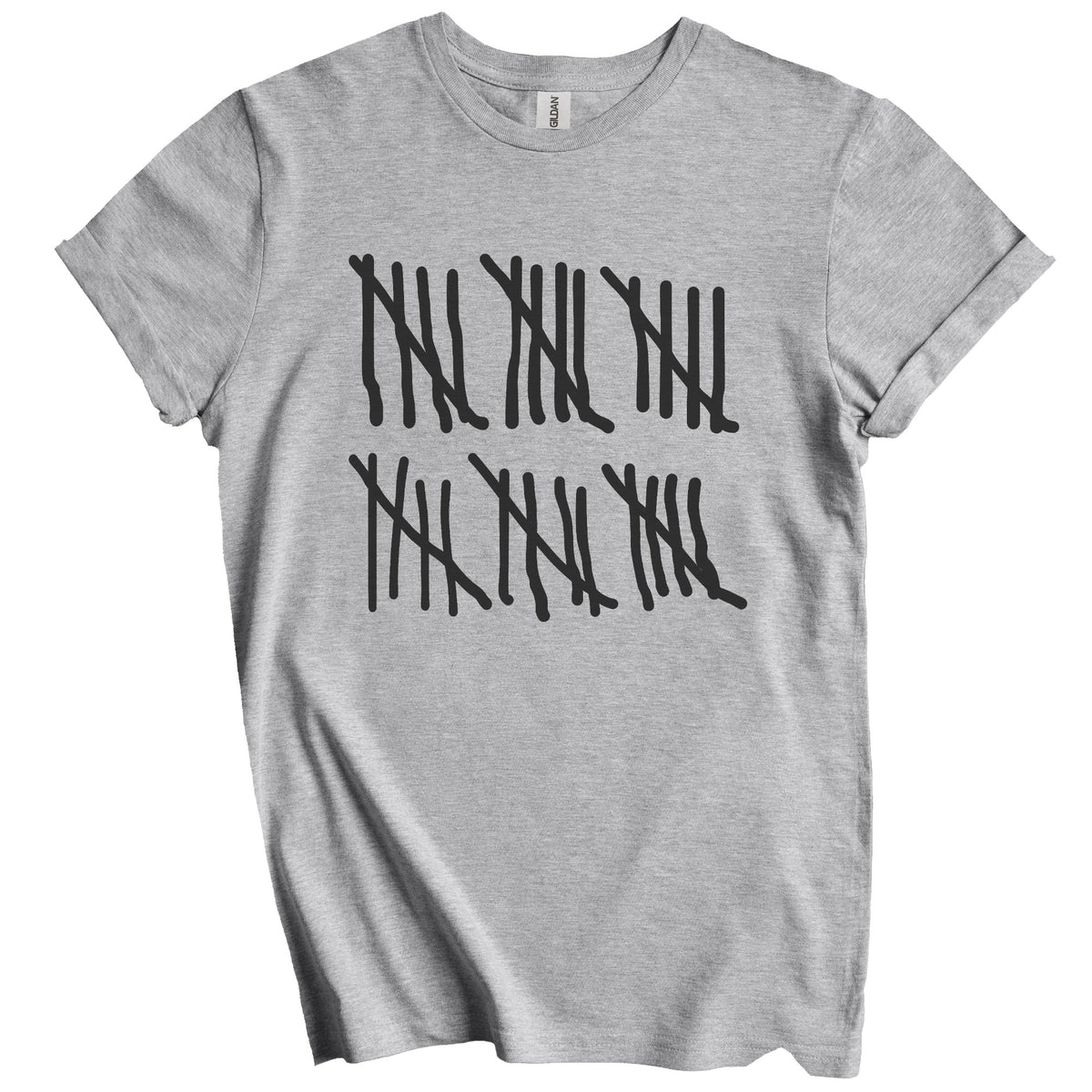 Counting To 30 Years Old Tally Marks Funny 30th Birthday T-Shirt