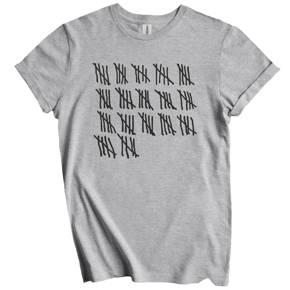Counting To 85 Years Old Tally Marks Funny 85th Birthday T-Shirt