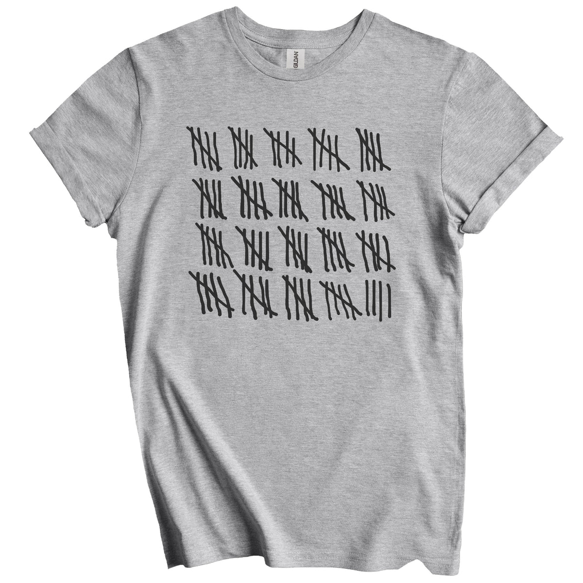 Counting To 99 Years Old Tally Marks Funny 99th Birthday T-Shirt