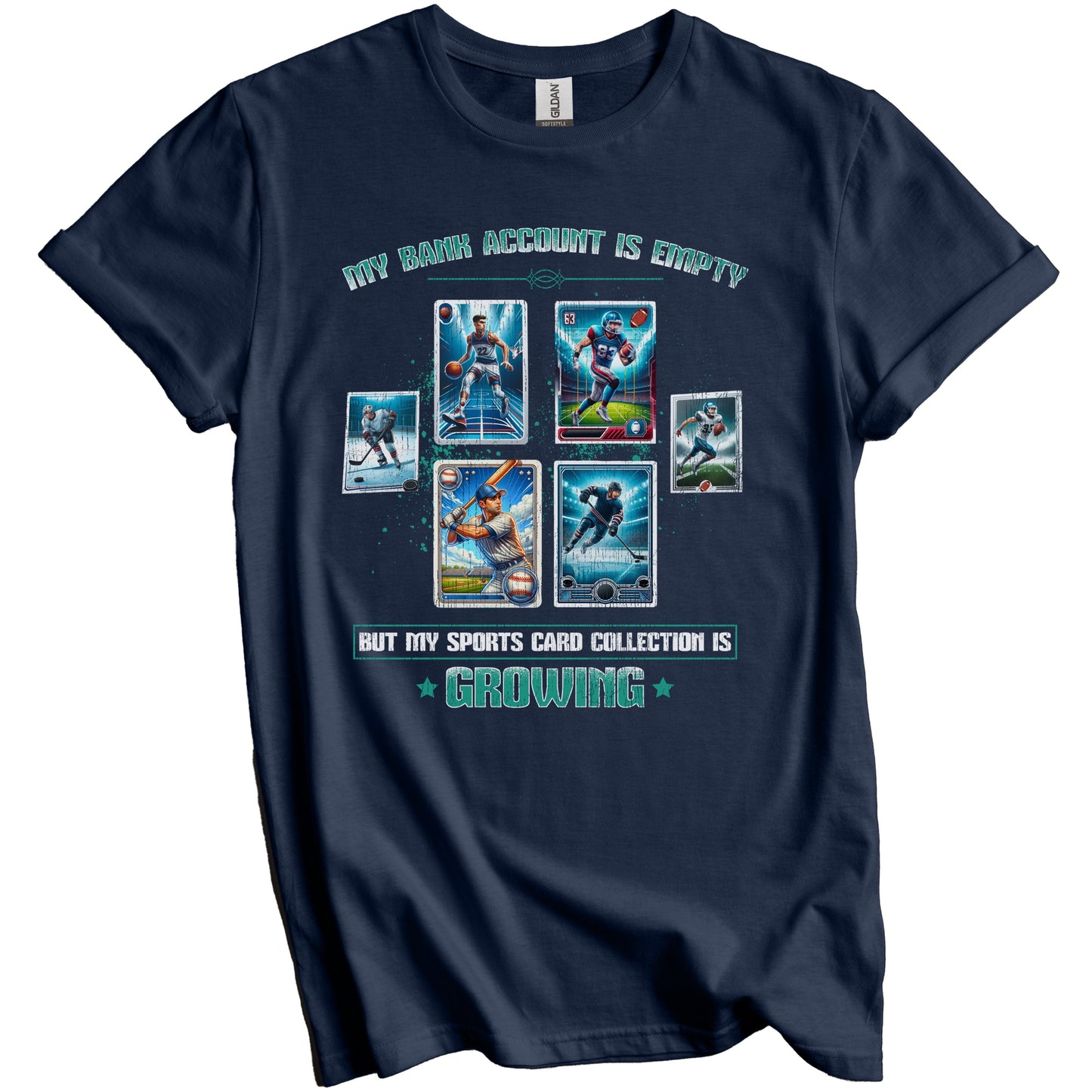 Funny Sports Card Collector Sports Trading Card Collection T-Shirt