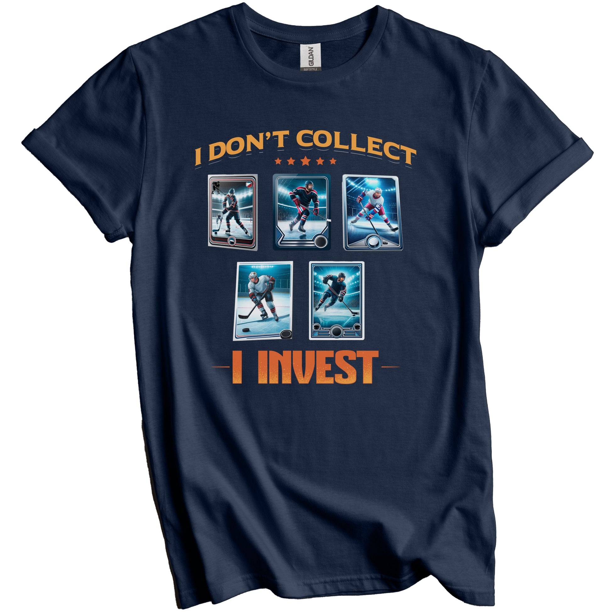 I Don't Collect I Invest Funny Hockey Card Collector T-Shirt