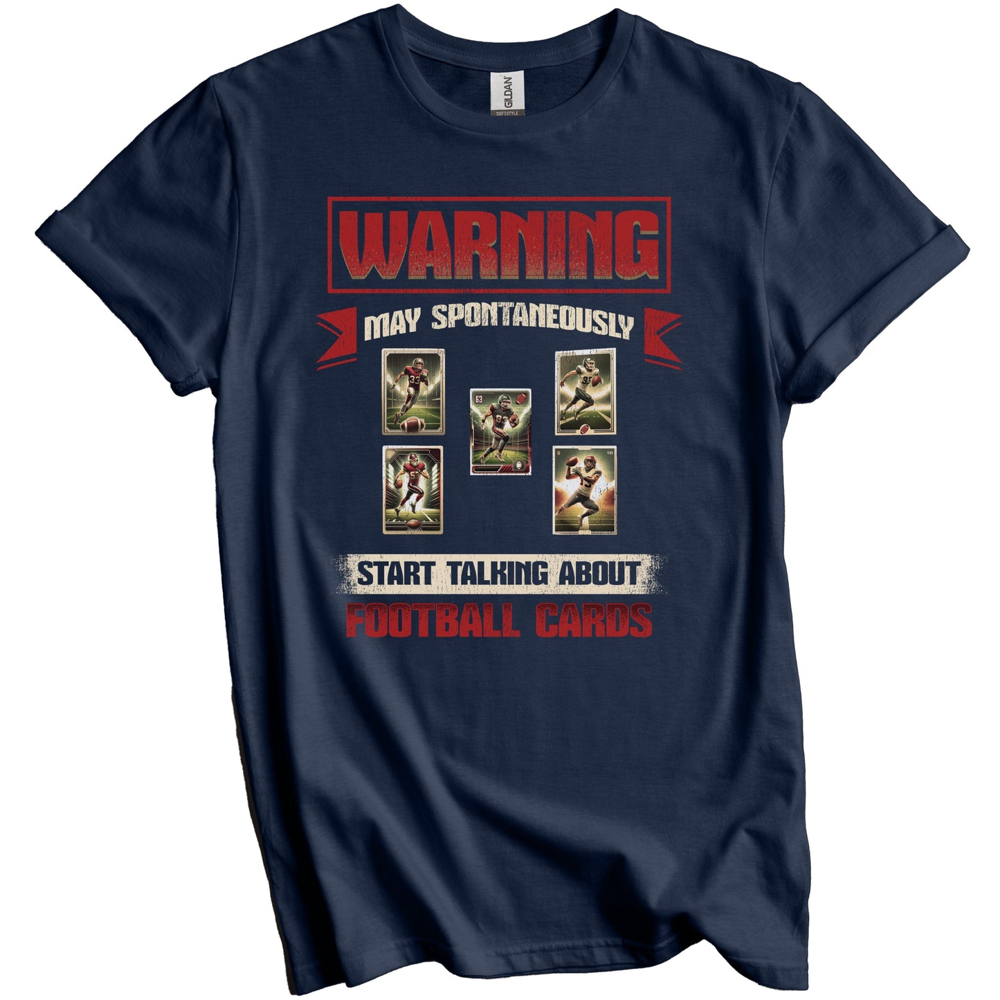 Funny Football Card Collector Trading Card Collection T-Shirt