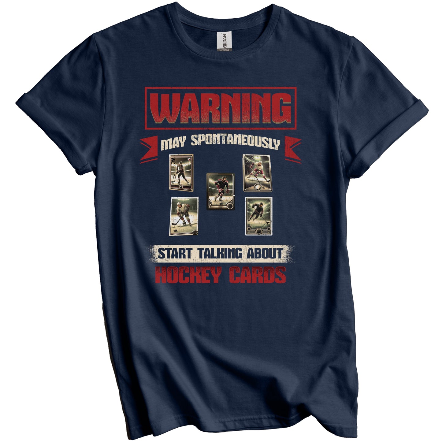 Funny Hockey Card Collector Trading Card Collection T-Shirt