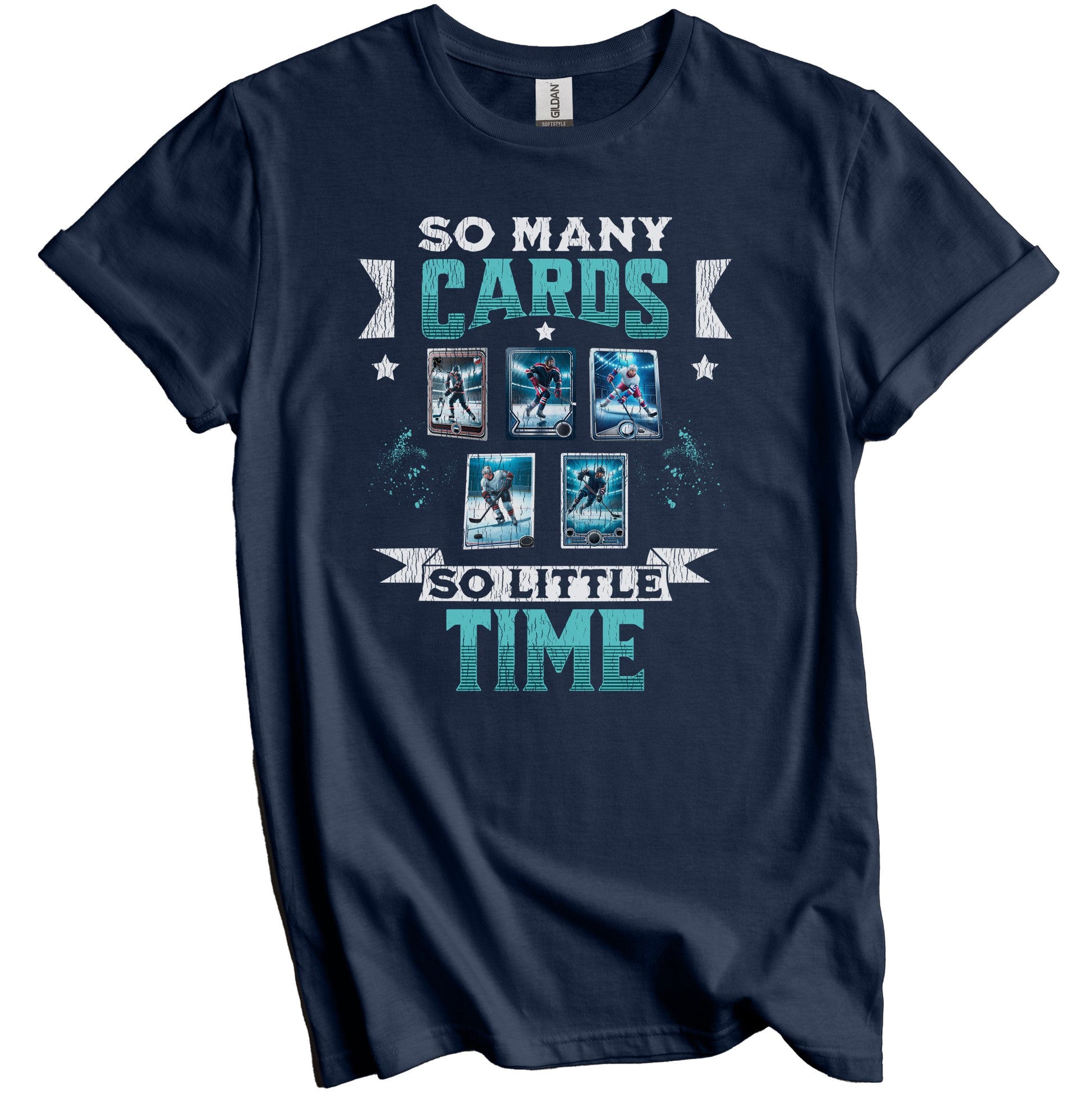 So Many Cards So Little Time Funny Hockey Card Collector T-Shirt