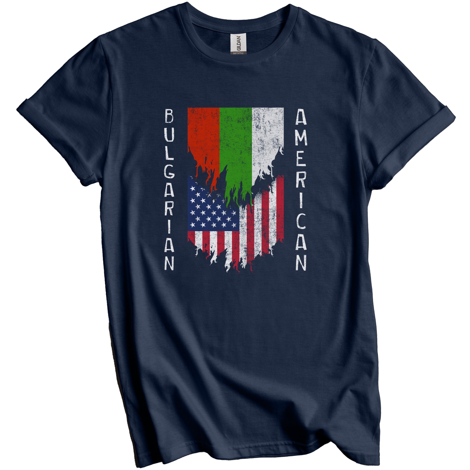 Bulgarian American Flags Ripped Torn Bulgaria T-Shirt