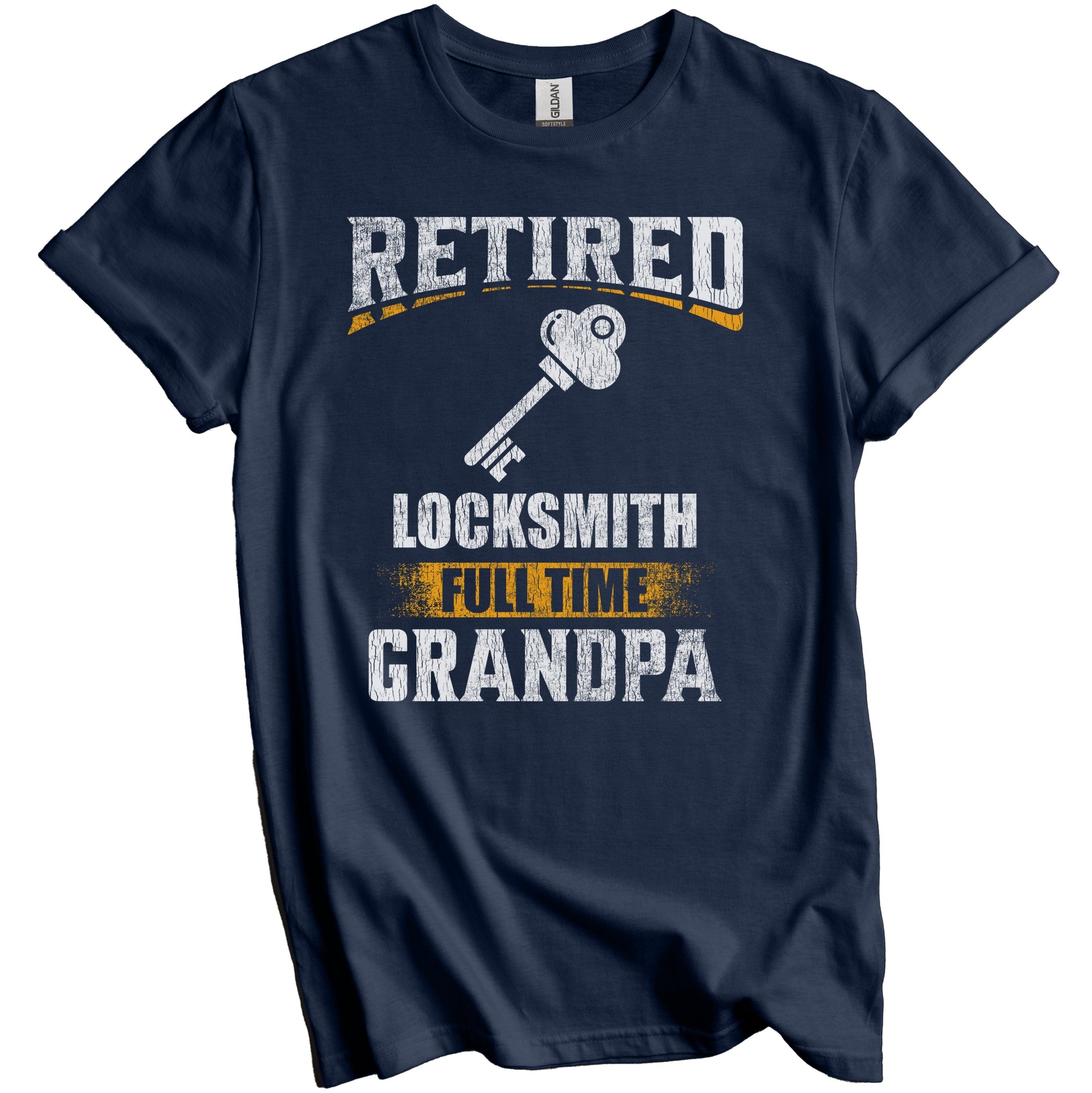 Retired Locksmith Full Time Grandpa Funny Grandparent T-Shirt - Retirement Party Gift