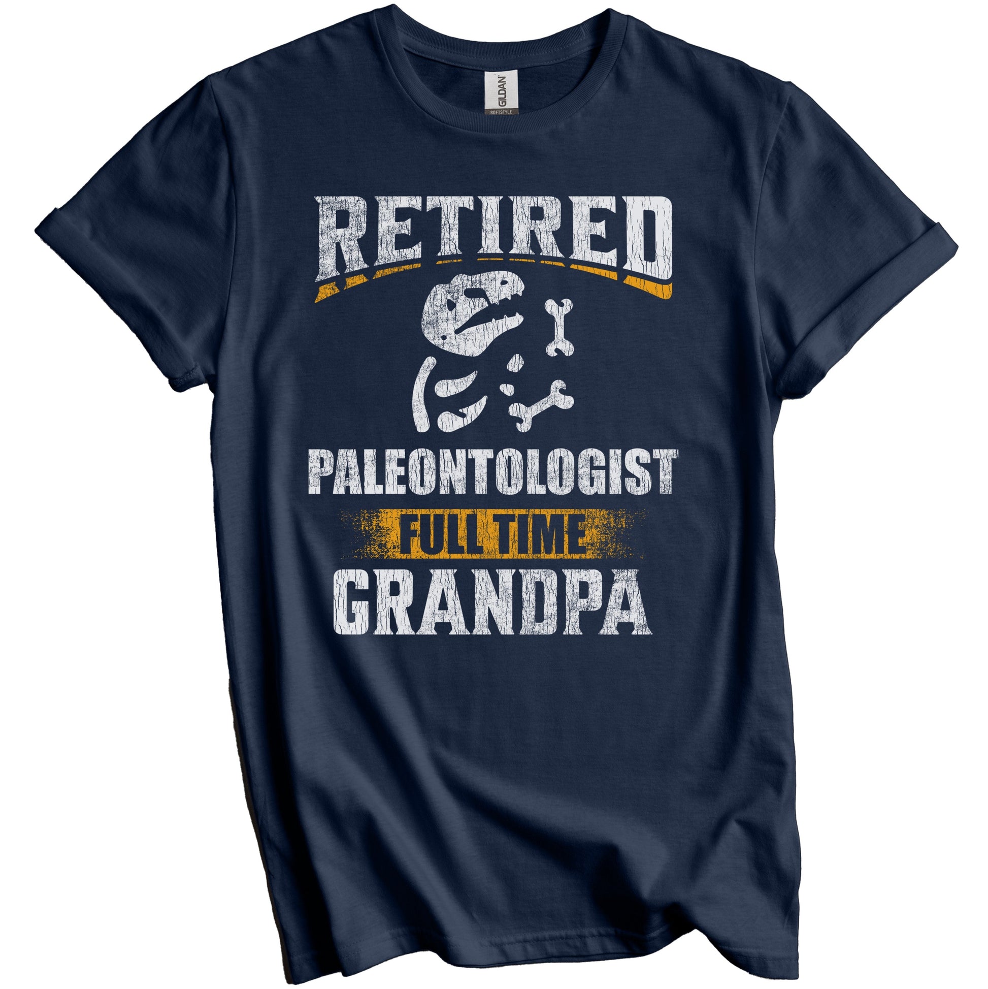 Retired Paleontologist Full Time Grandpa Funny Grandparent T-Shirt - Retirement Party Gift