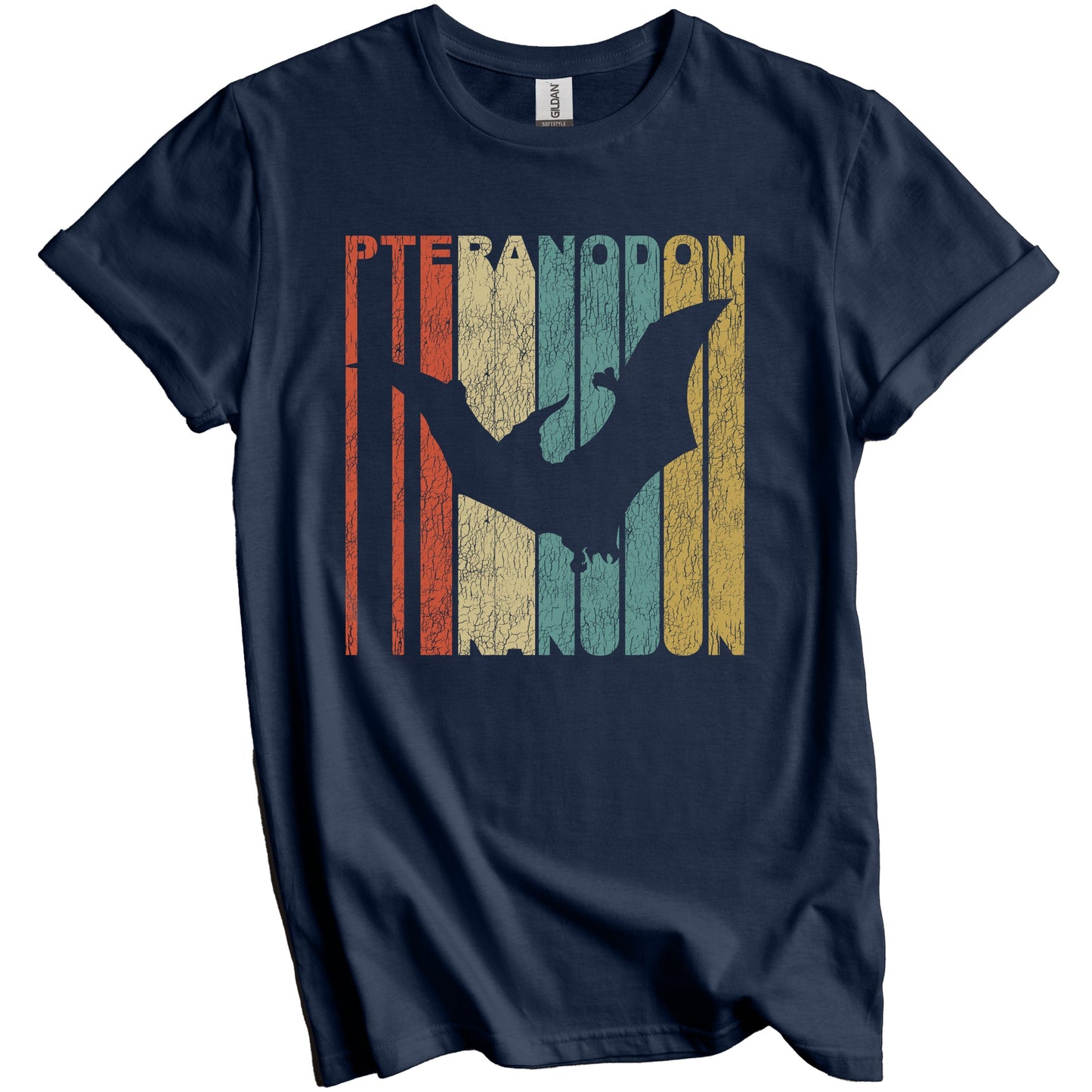 Retro Pteranodon Distressed Vintage Pterosaur Dinosaur T-Shirt