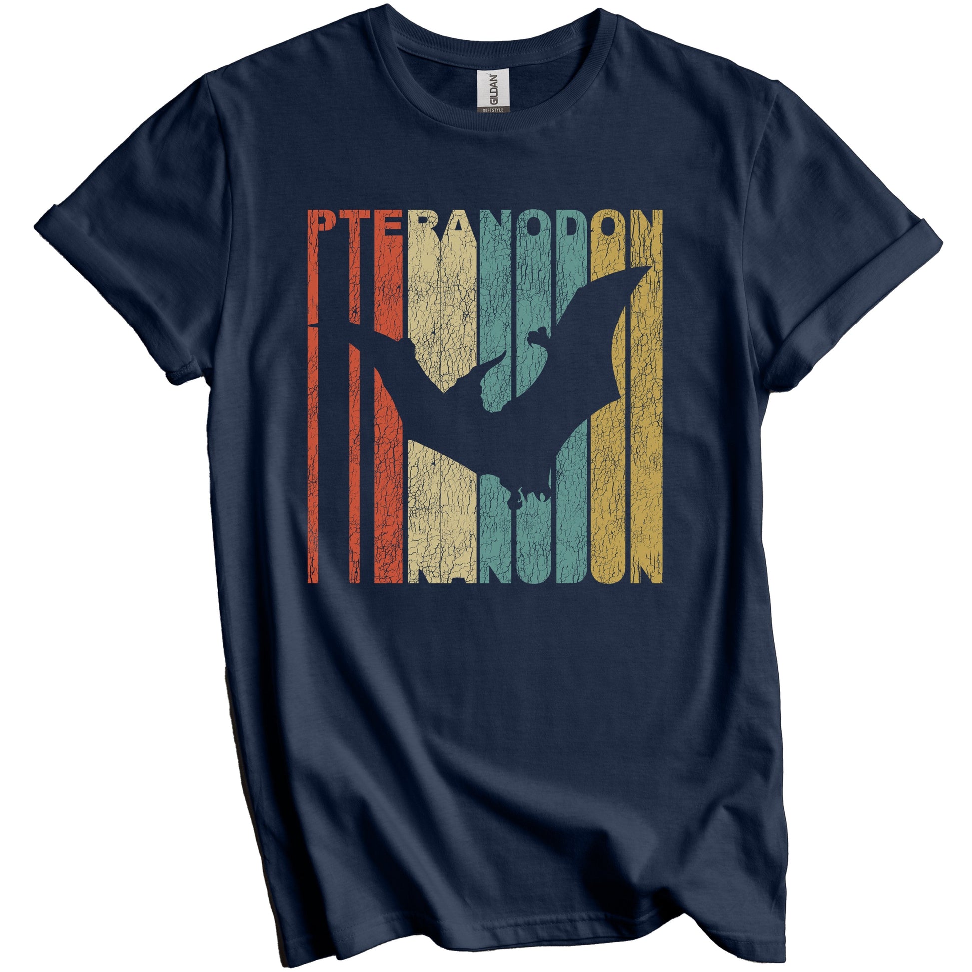 Retro Pteranodon Distressed Vintage Pterosaur Dinosaur T-Shirt