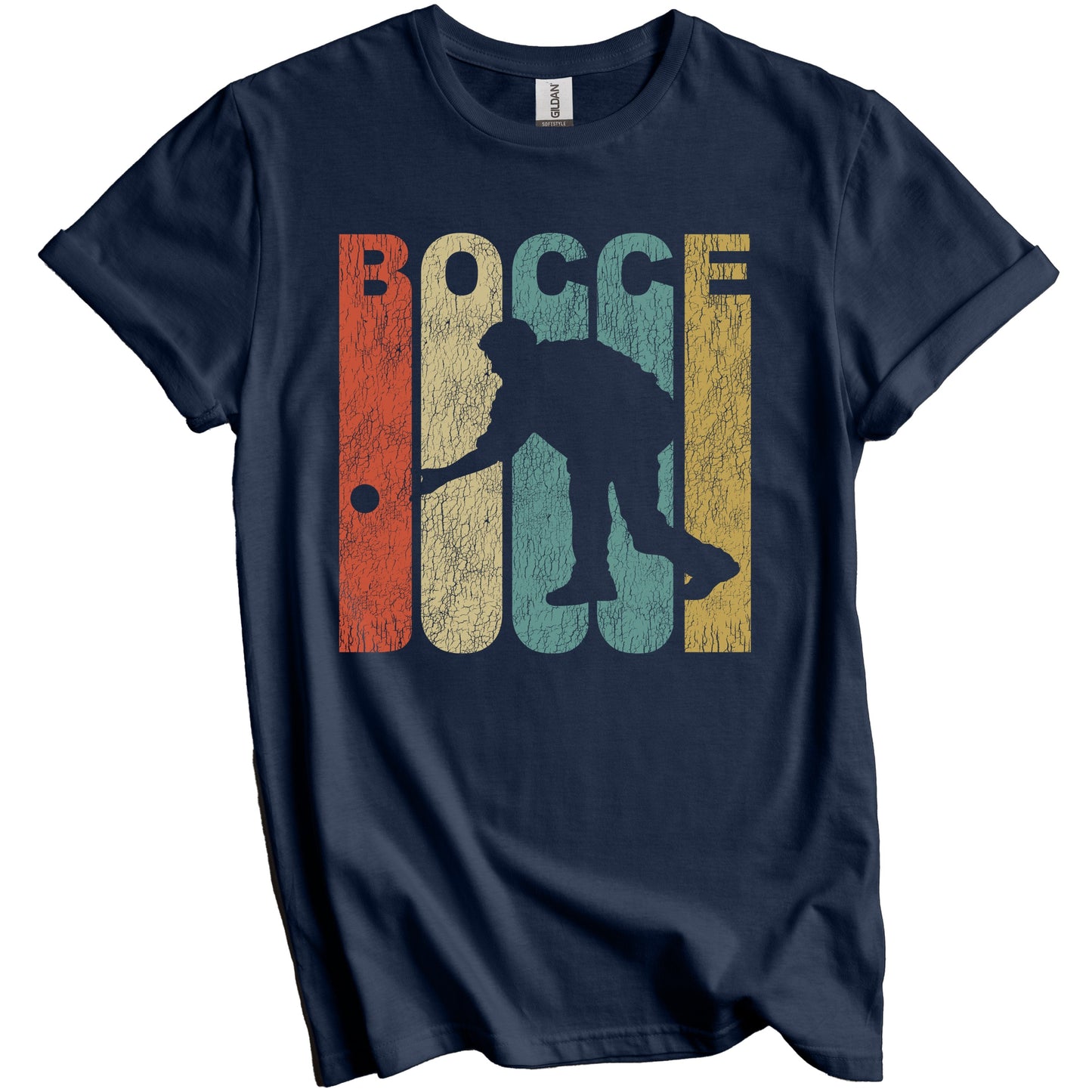 Retro Bocce Distressed Vintage Bocce Ball T-Shirt