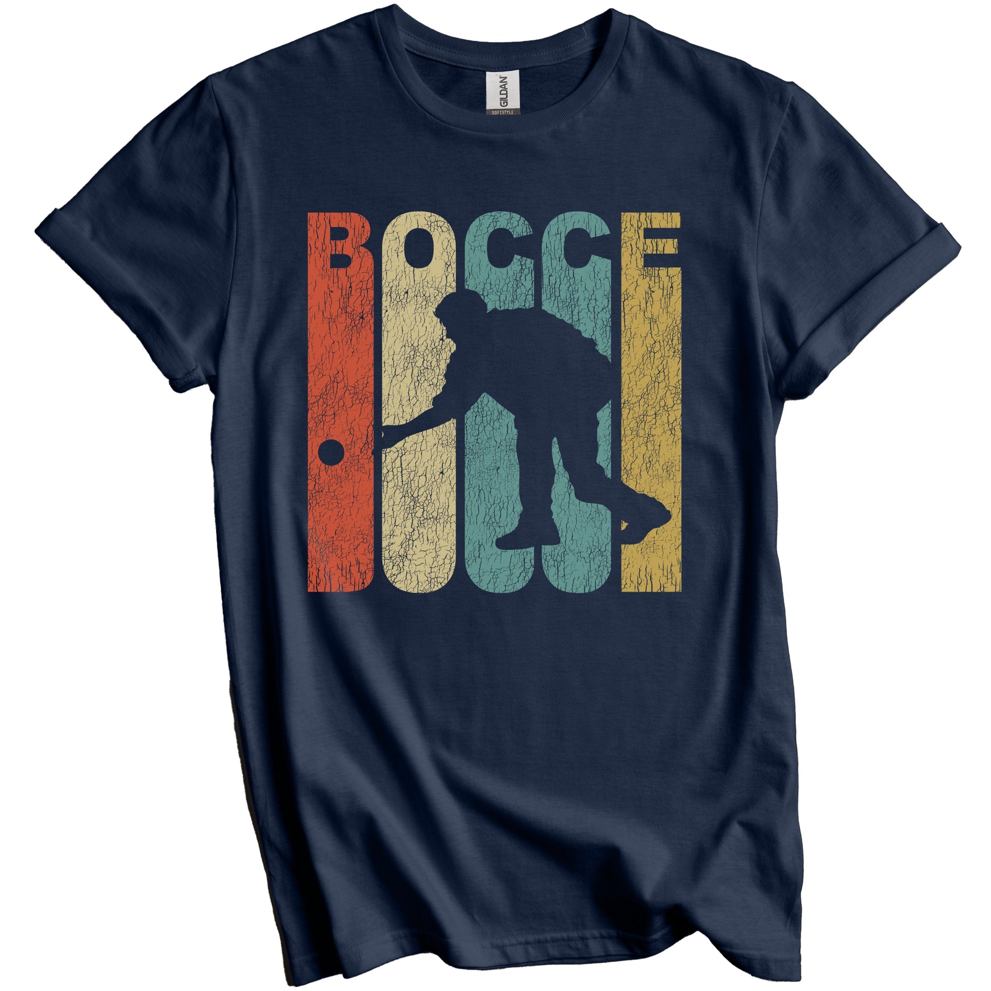Retro Bocce Distressed Vintage Bocce Ball T-Shirt