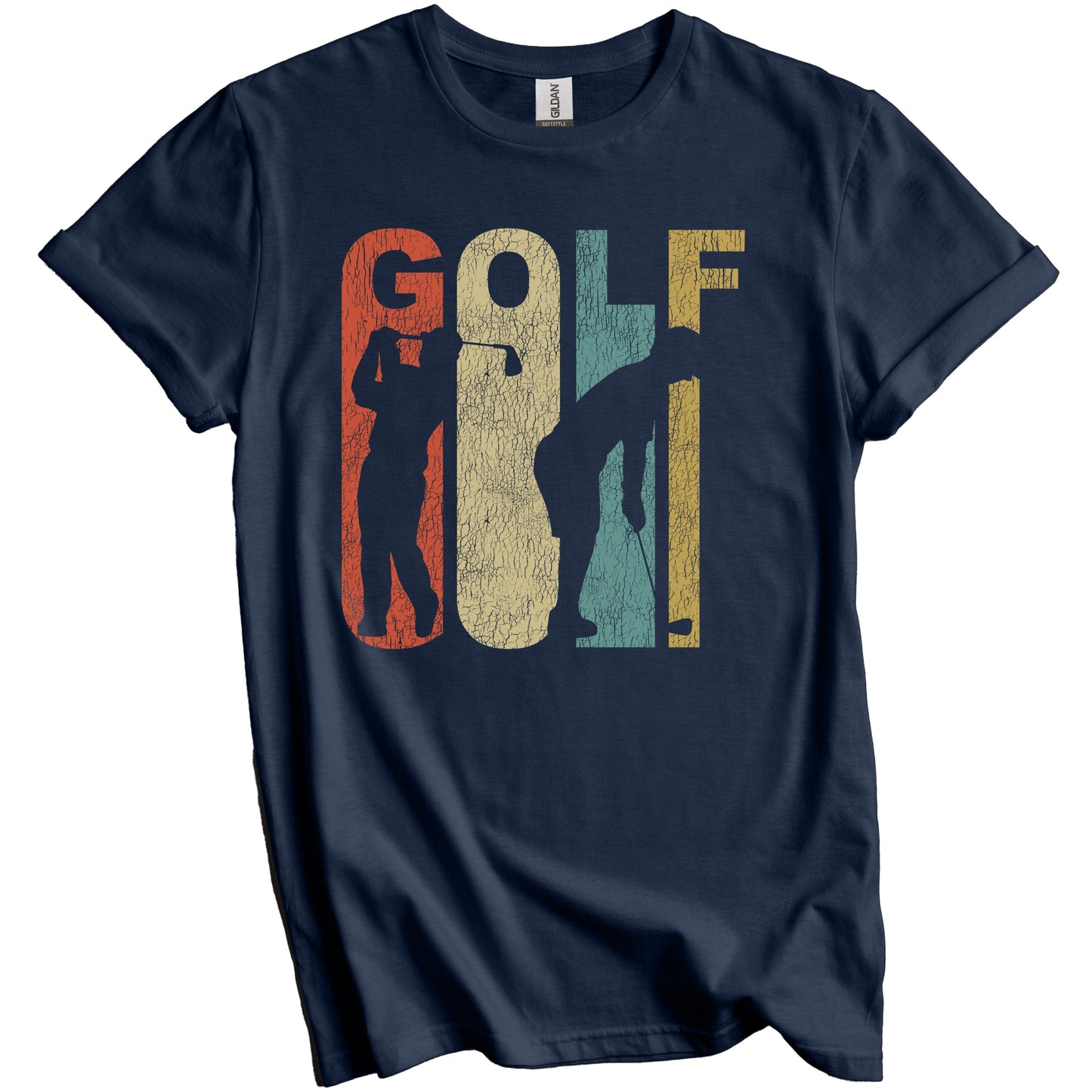 Retro Golf Distressed Vintage Golfer T-Shirt
