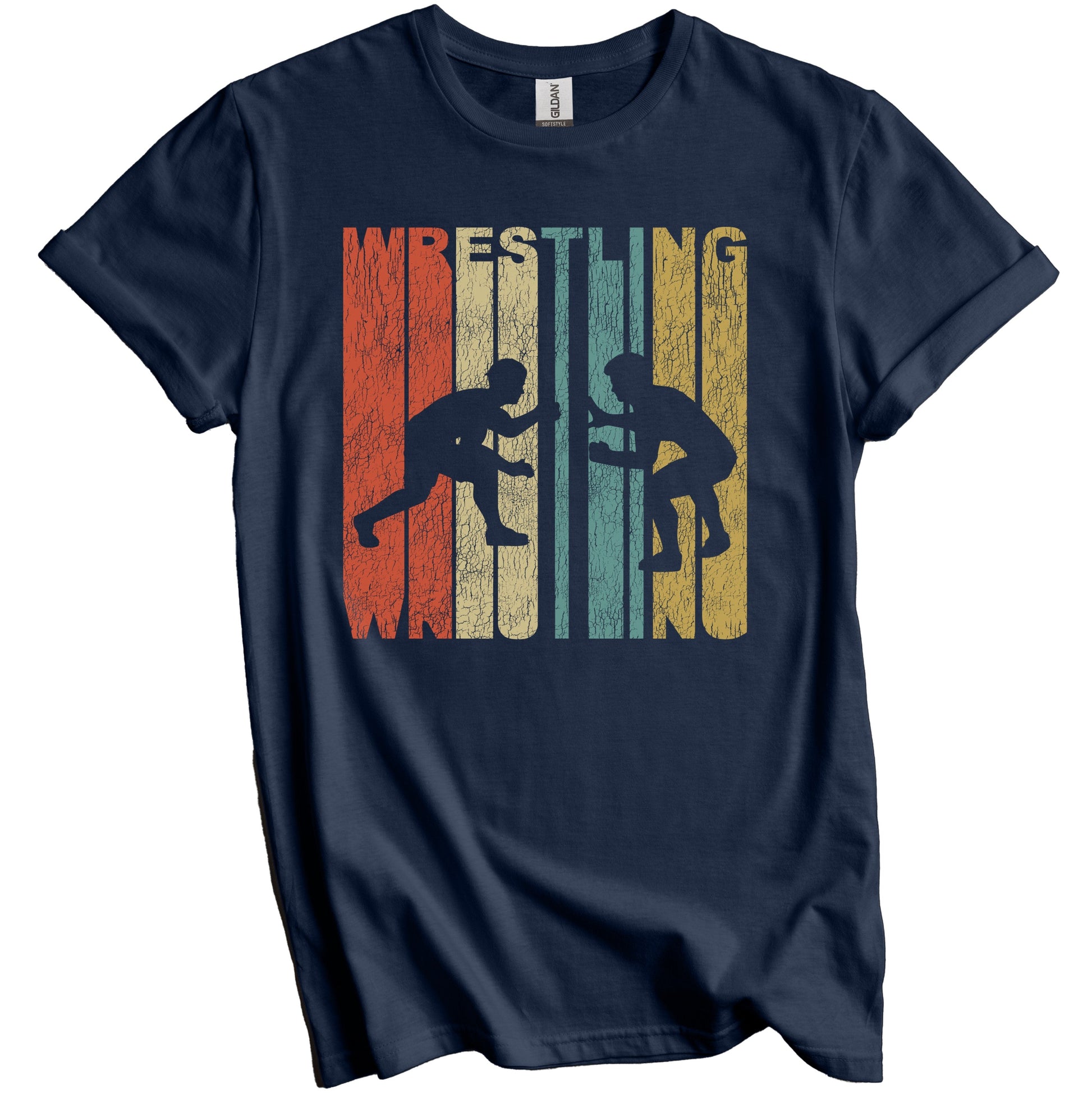 Retro Wrestling Distressed Vintage Wrestlers T-Shirt