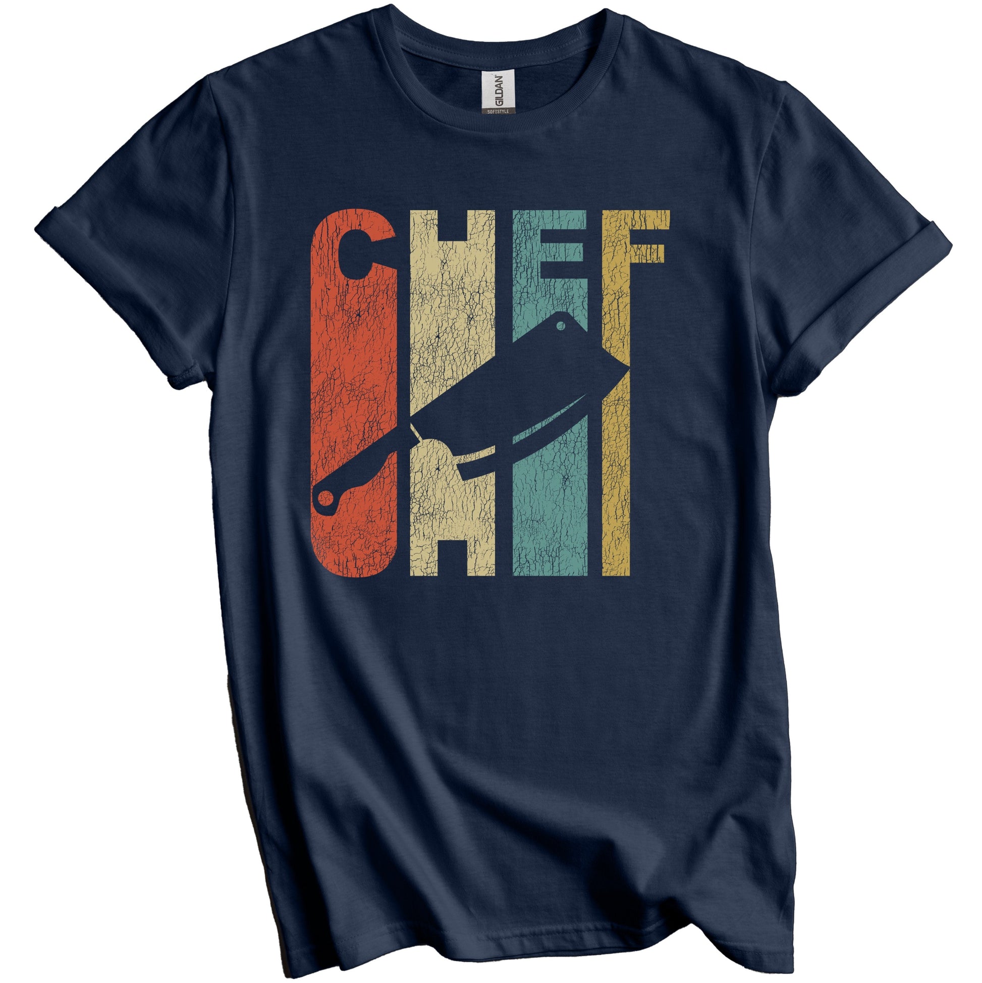 Retro Chef Distressed Vintage Cooking T-Shirt