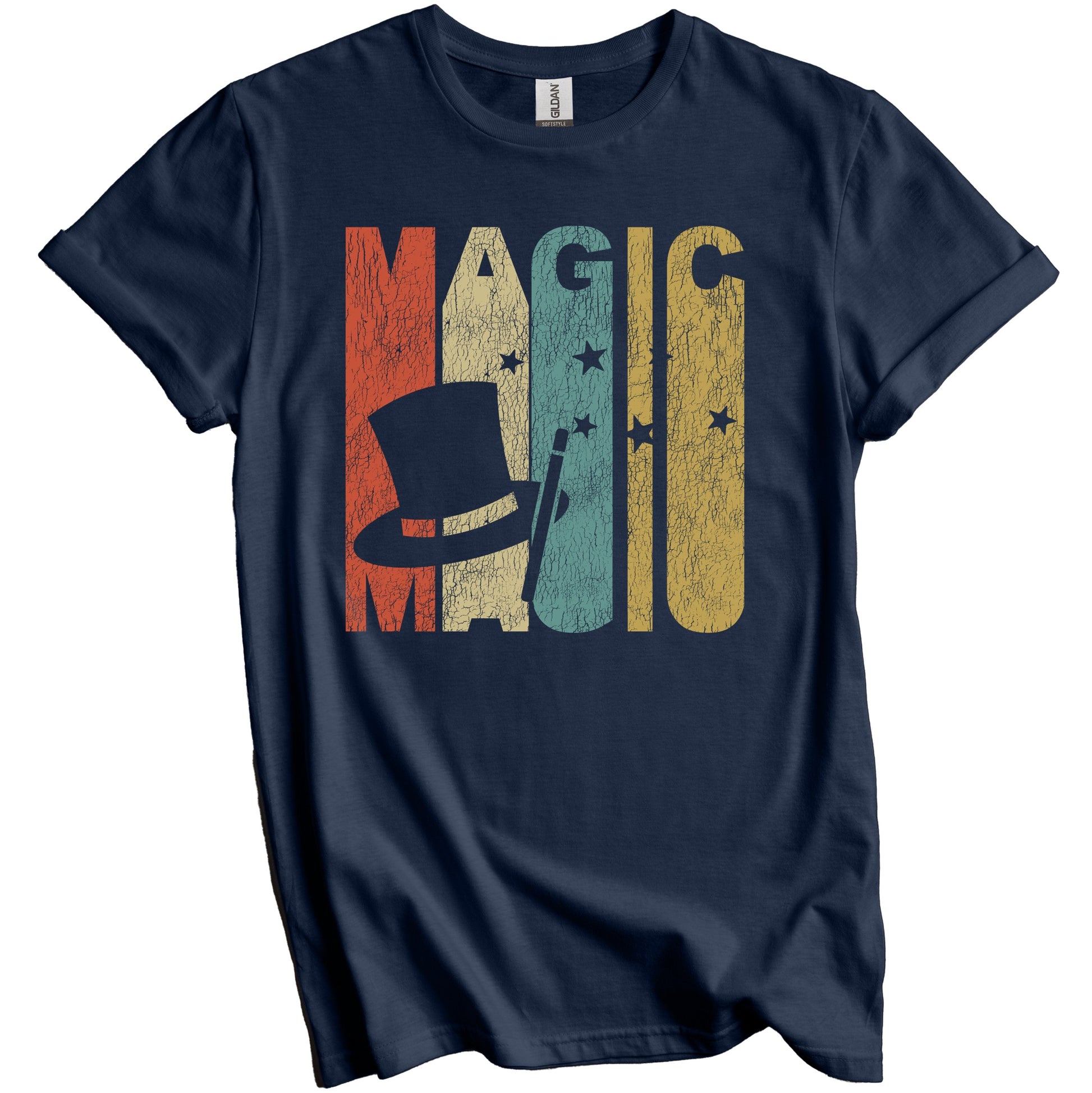 Retro Magic Distressed Vintage Magician T-Shirt