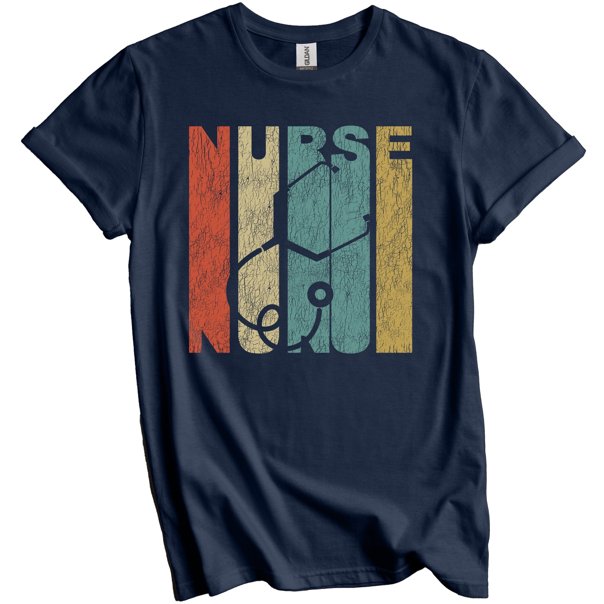 Retro Nurse Distressed Vintage Nursing RN T-Shirt
