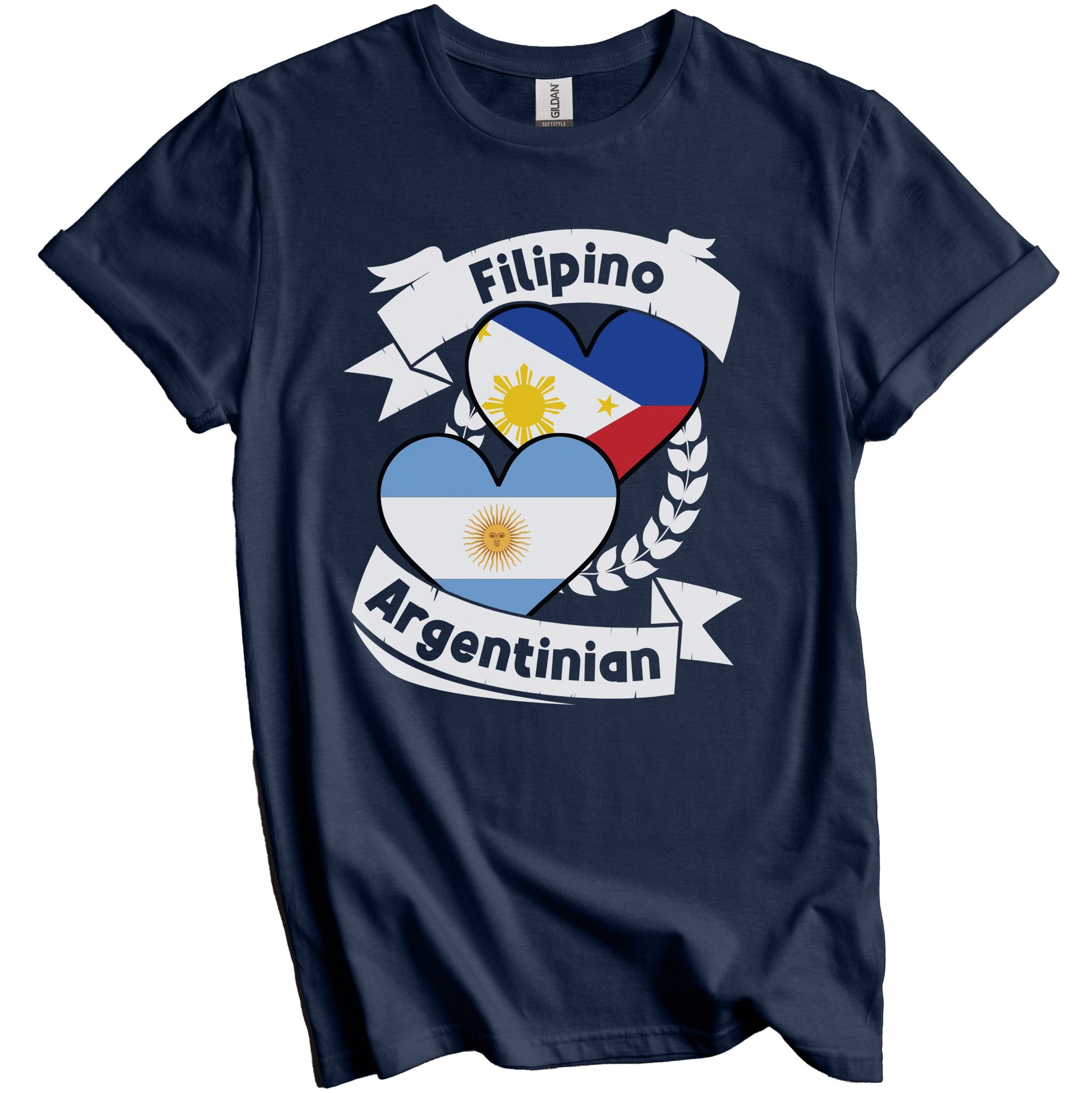 Filipino Argentinian Heart Flags Philippines Argentina T-Shirt