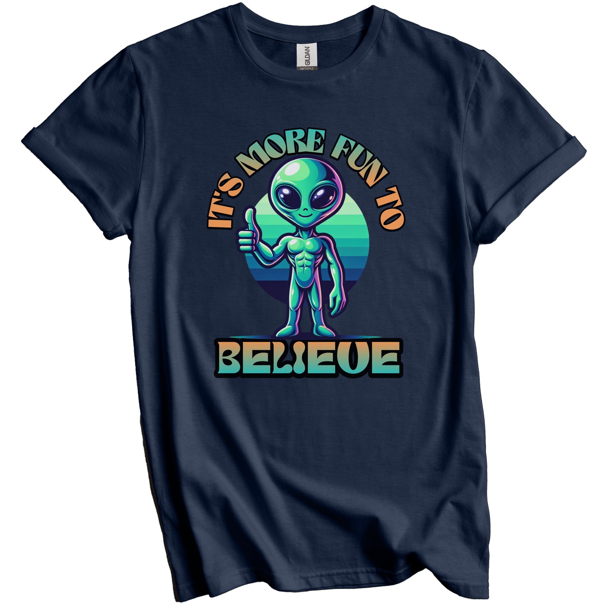 It's More Fun to Believe in Aliens Funny Martian Spaceman T-Shirt