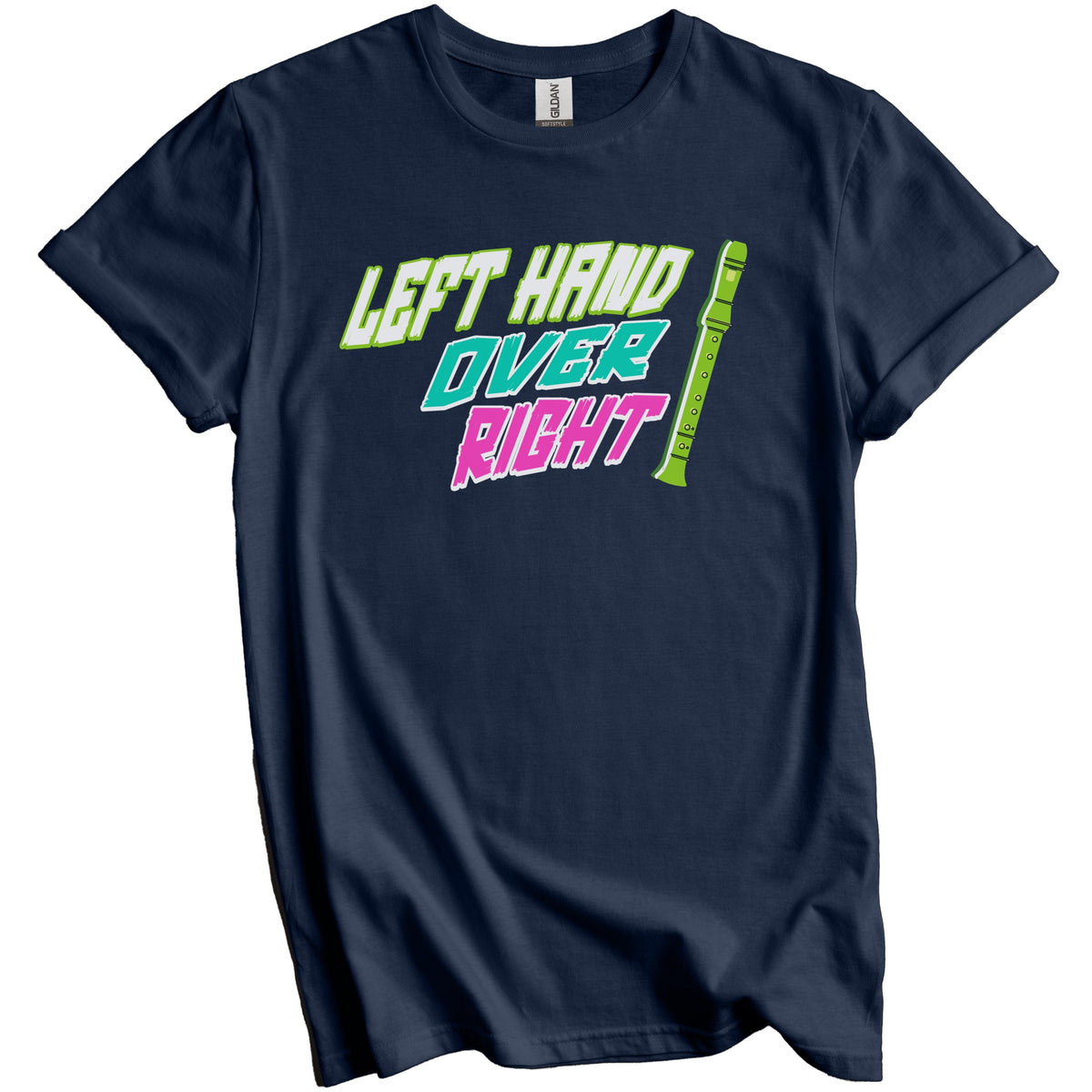 Left Hand Over Right Recorder Elementary Music Teacher T-Shirt