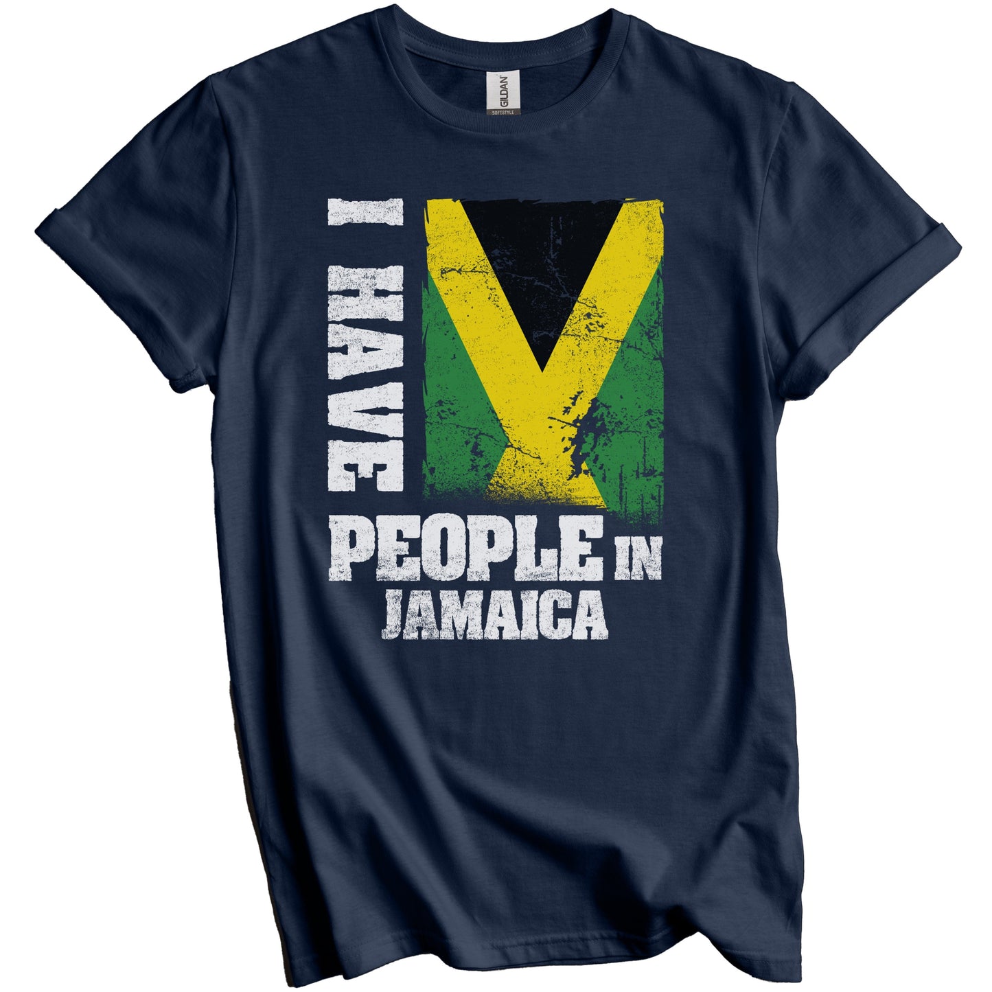 I Have People In Jamaica Jamaican Flag T-Shirt