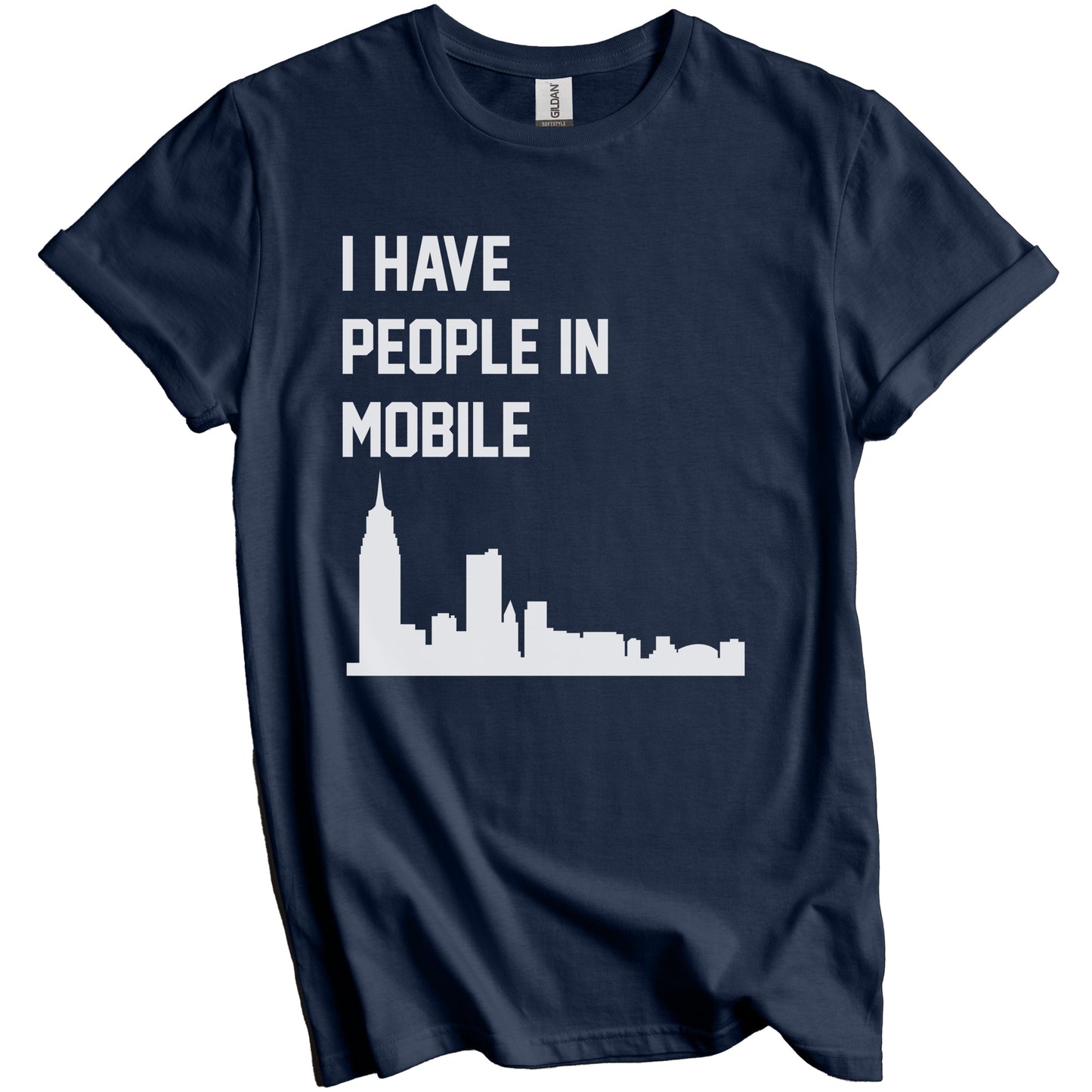 I Have People In Mobile Alabama Skyline T-Shirt