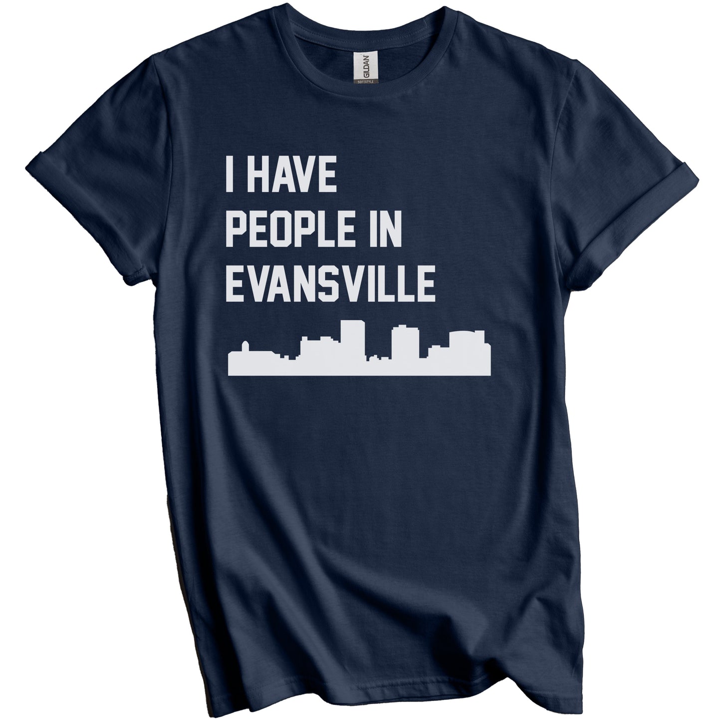 I Have People In Evansville Indiana Skyline T-Shirt