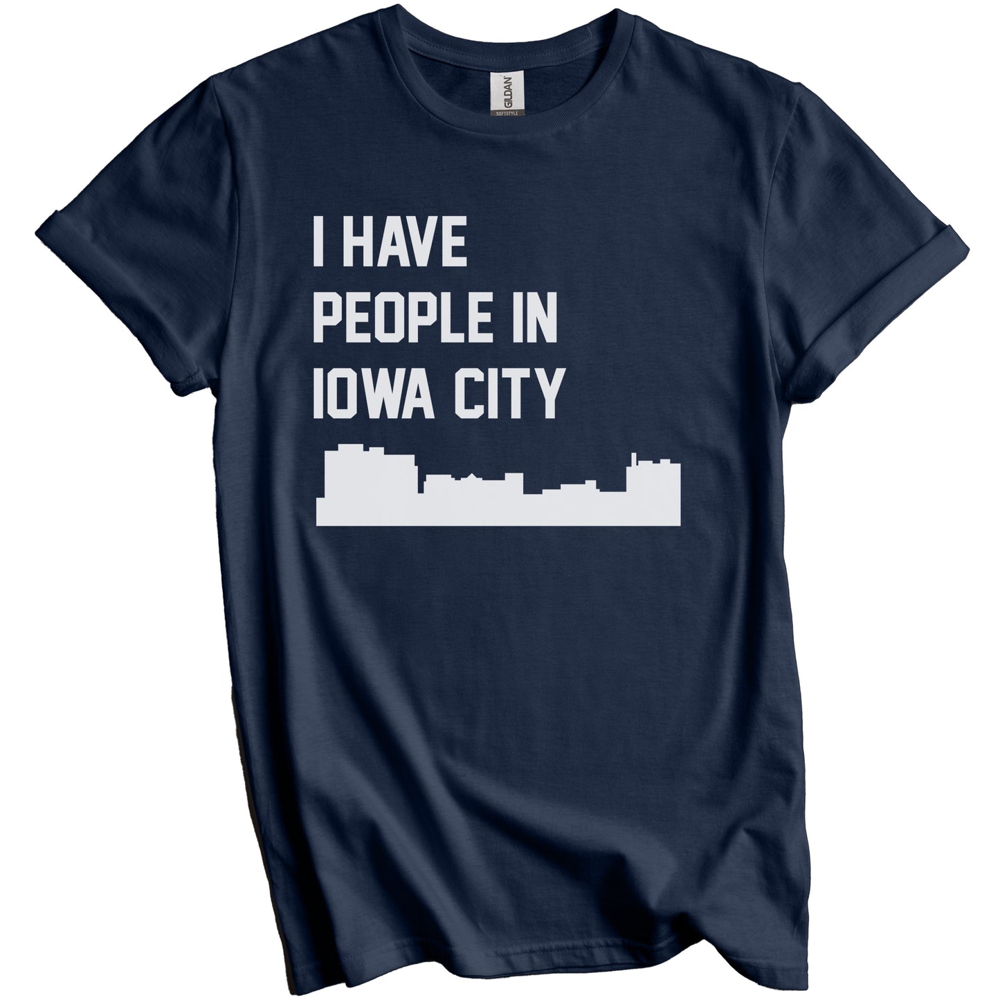 I Have People In Iowa City Iowa Skyline T-Shirt
