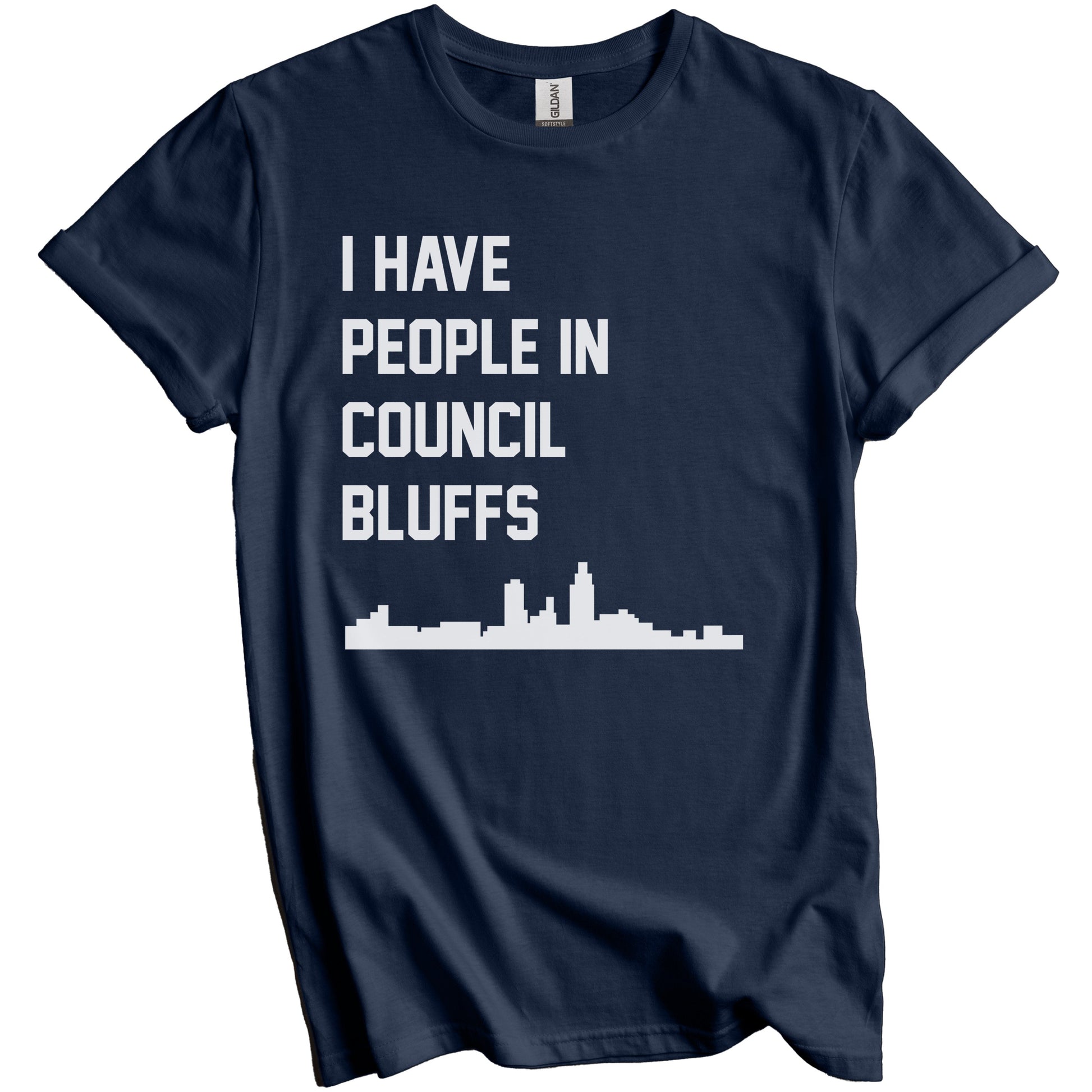 I Have People In Council Bluffs Iowa Skyline T-Shirt