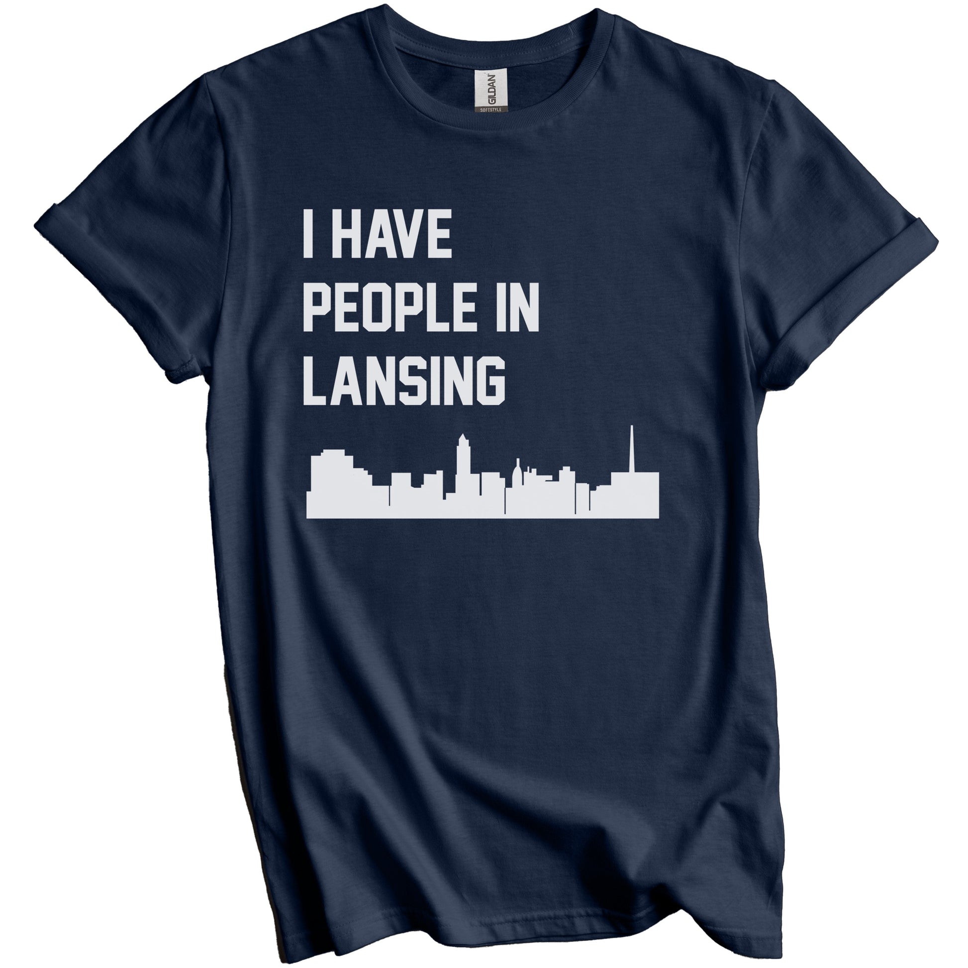 I Have People In Lansing Michigan Skyline T-Shirt