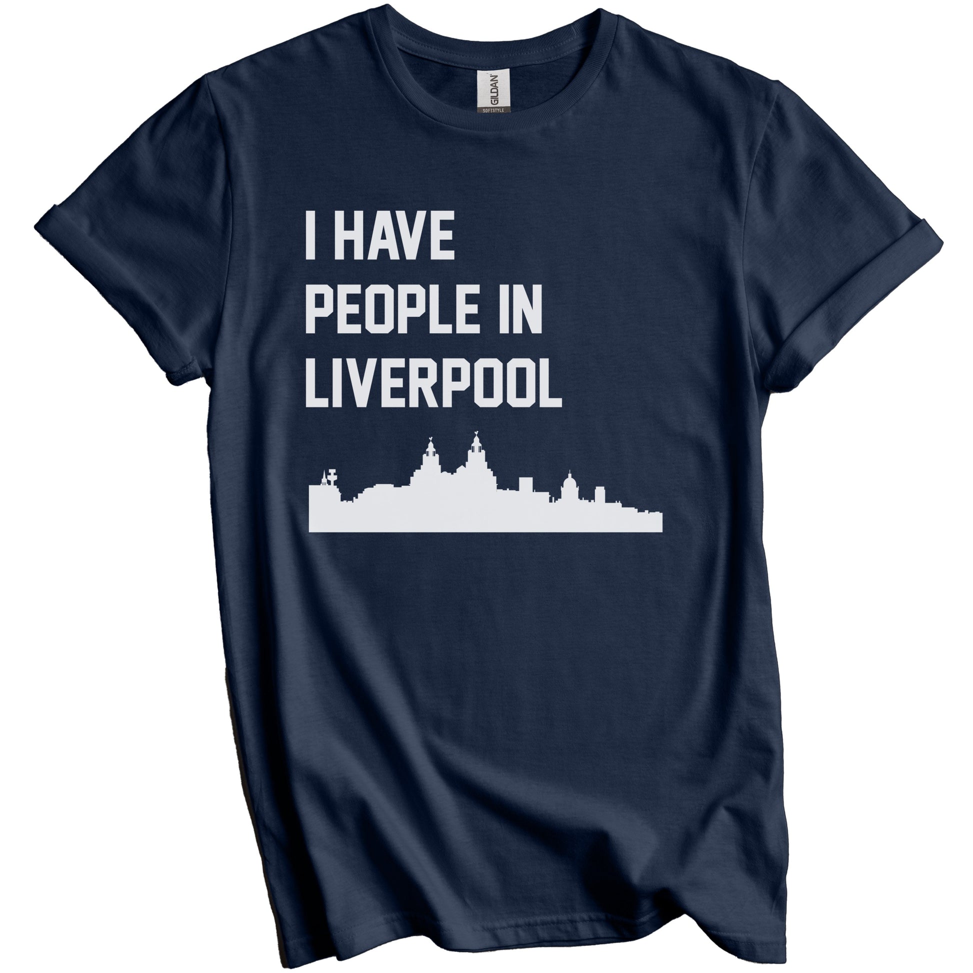 I Have People In Liverpool England Skyline T-Shirt