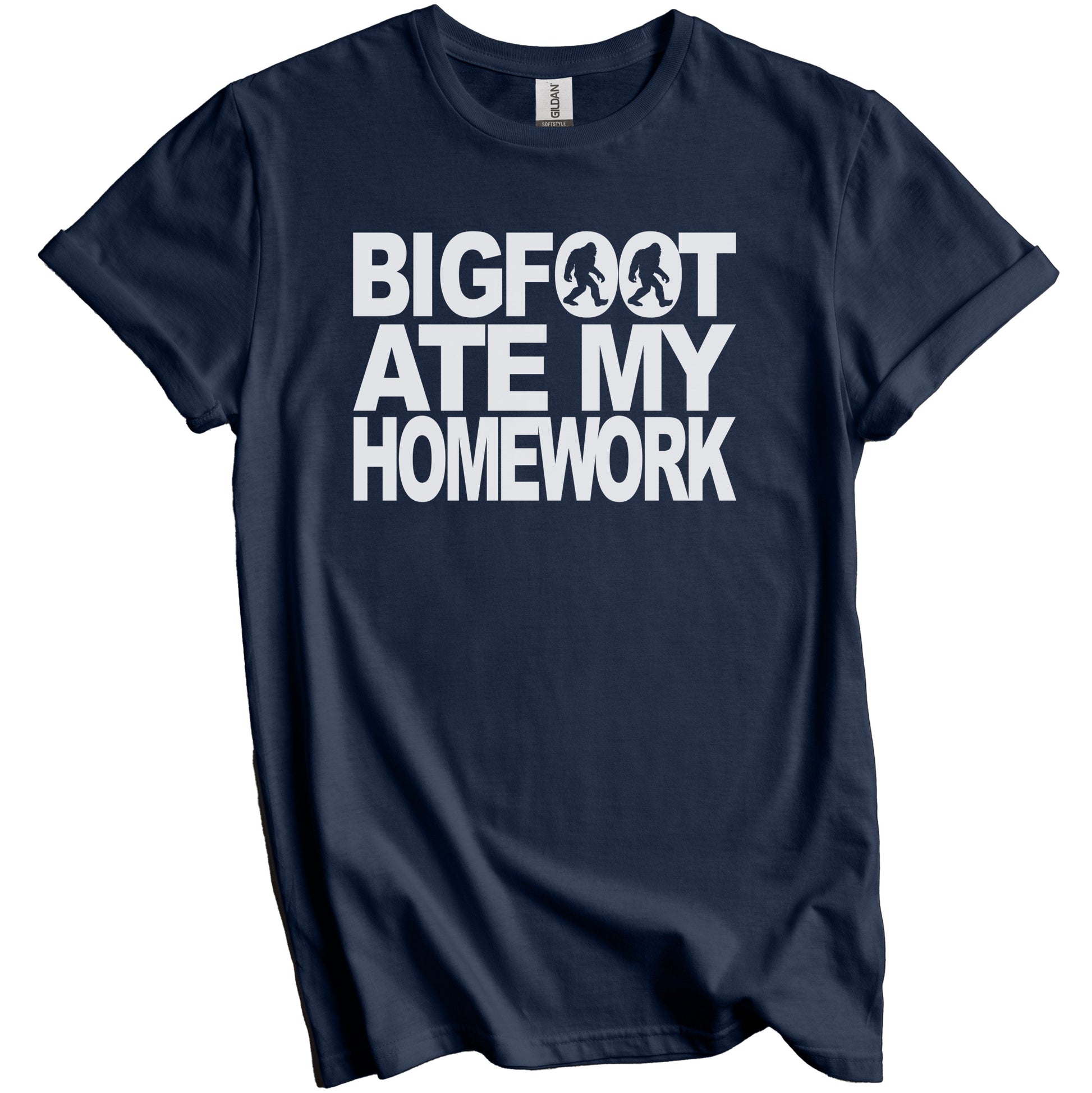 Bigfoot Ate My Homework Funny Bigfoot T-Shirt