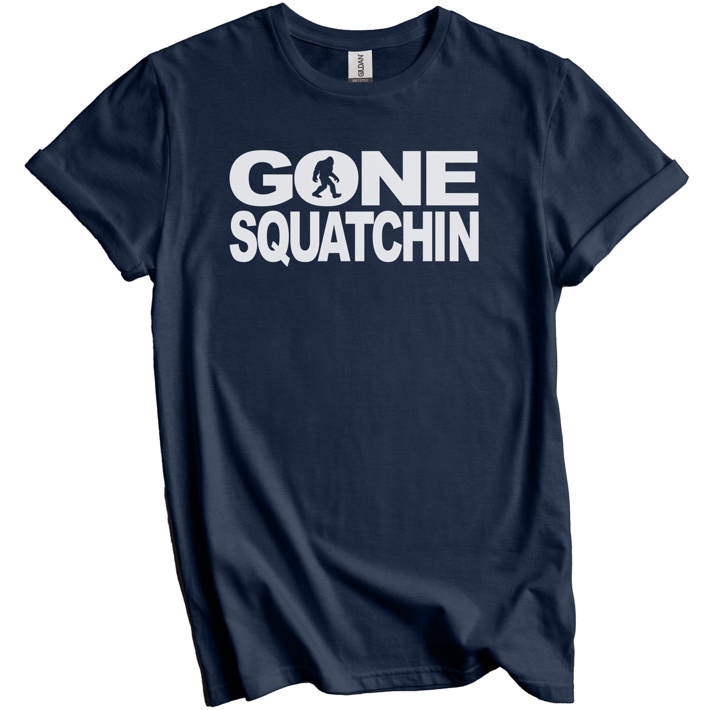 Gone Squatchin' Bigfoot T-Shirt With Bigfoot Silhouette