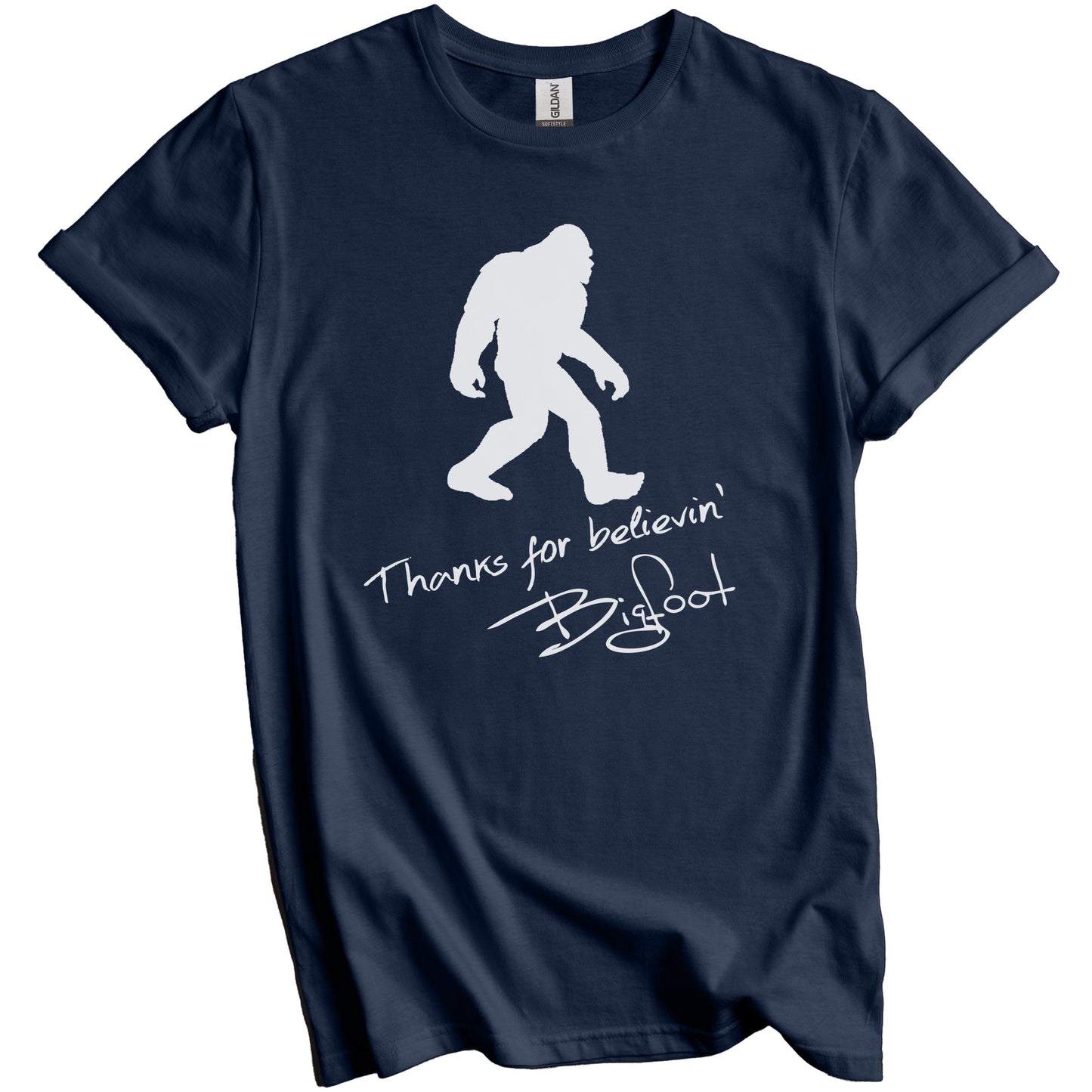 Thanks For Believin' Bigfoot Autograph Silhouette Shirt