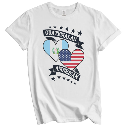 Guatemalan American Heart Flags Guatemala America T-Shirt