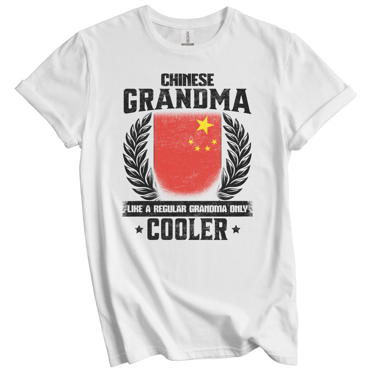 Chinese Grandma Funny China Flag Grandmother Grandparents Day T-Shirt - Chinese Grandma Like A Regular Grandma Only Cooler