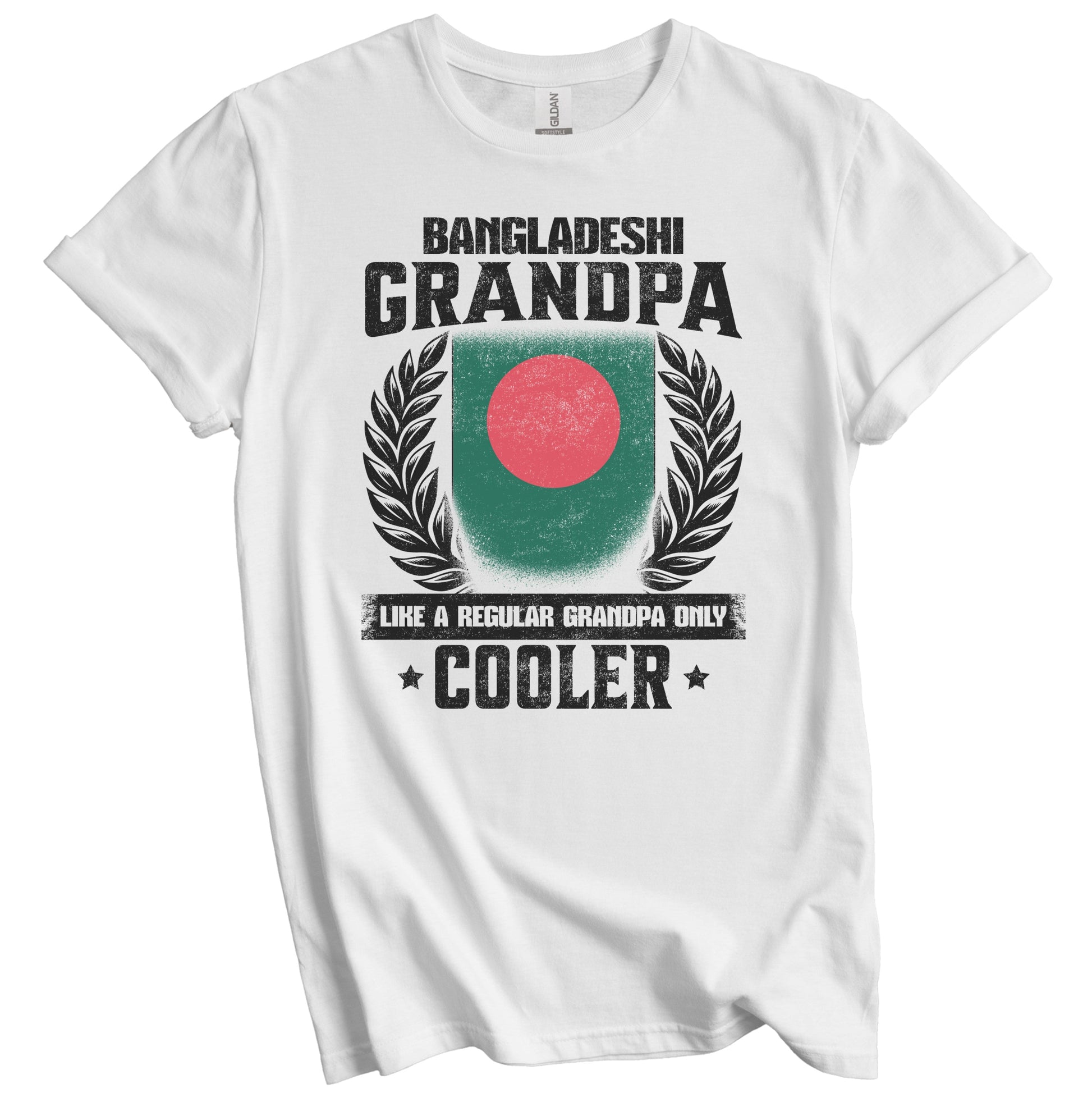 Bangladeshi Grandpa Funny Bangladesh Flag Grandfather Grandparents Day T-Shirt - Bangladeshi Grandpa Like A Regular Grandpa Only Cooler