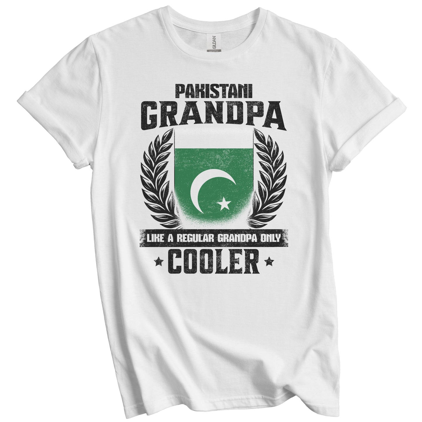 Pakistani Grandpa Funny Pakistan Flag Grandfather Grandparents Day T-Shirt - Pakistani Grandpa Like A Regular Grandpa Only Cooler