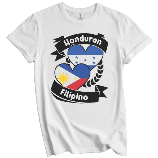 Honduran Filipino Heart Flags Honduras Philippines T-Shirt