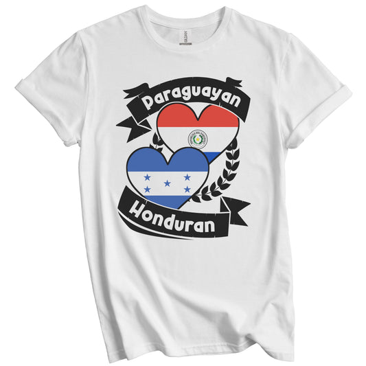 Paraguayan Honduran Heart Flags Paraguay Honduras T-Shirt