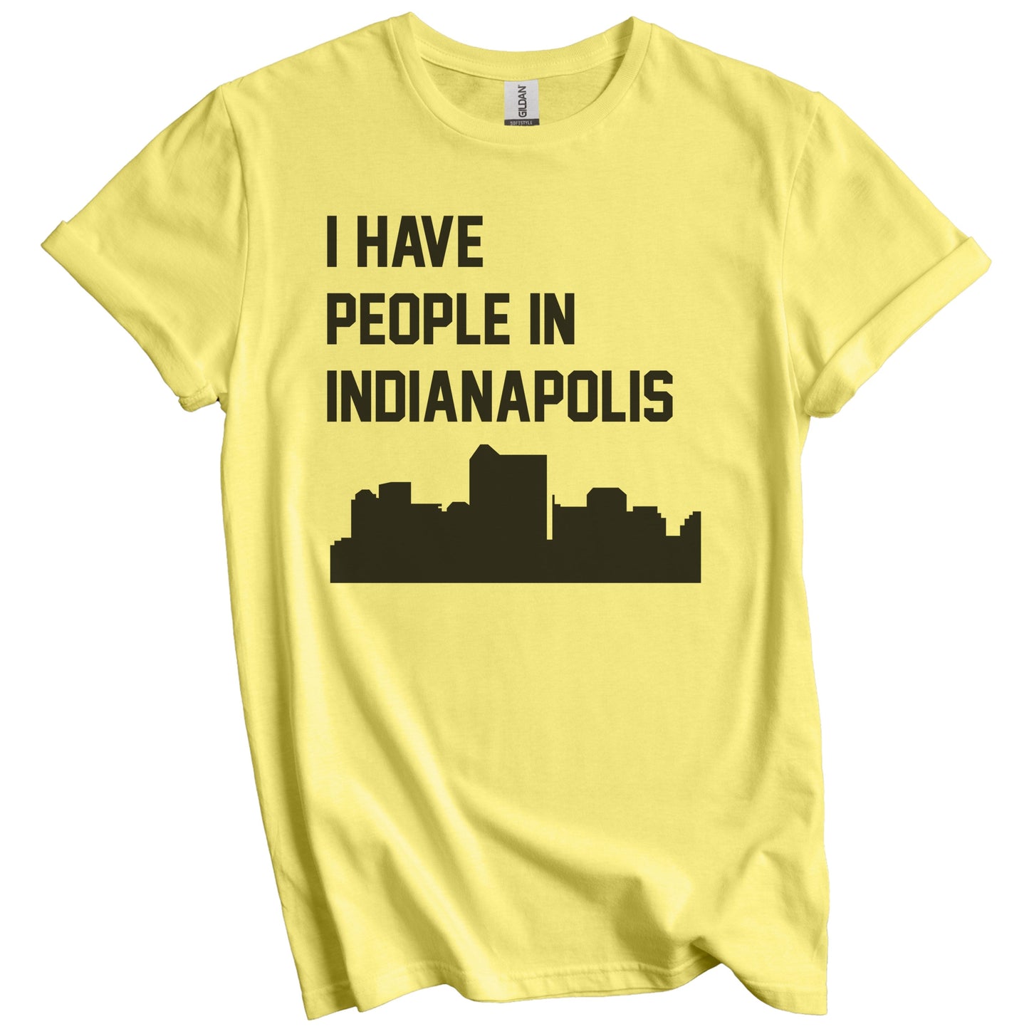 I Have People In Indianapolis Indiana Skyline T-Shirt