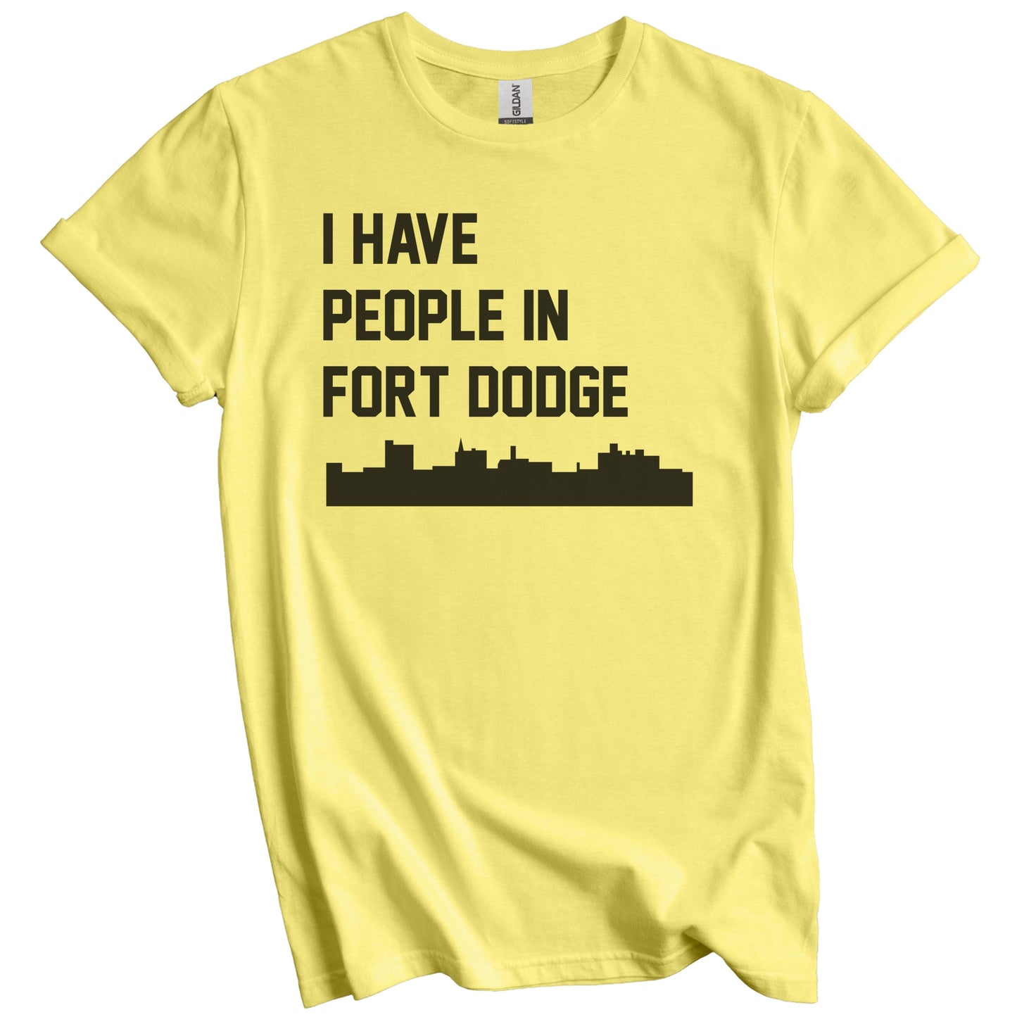 I Have People In Fort Dodge Iowa Skyline T-Shirt
