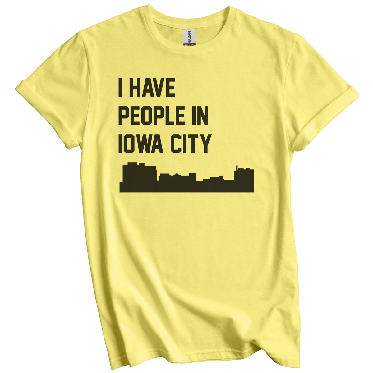 I Have People In Iowa City Iowa Skyline T-Shirt
