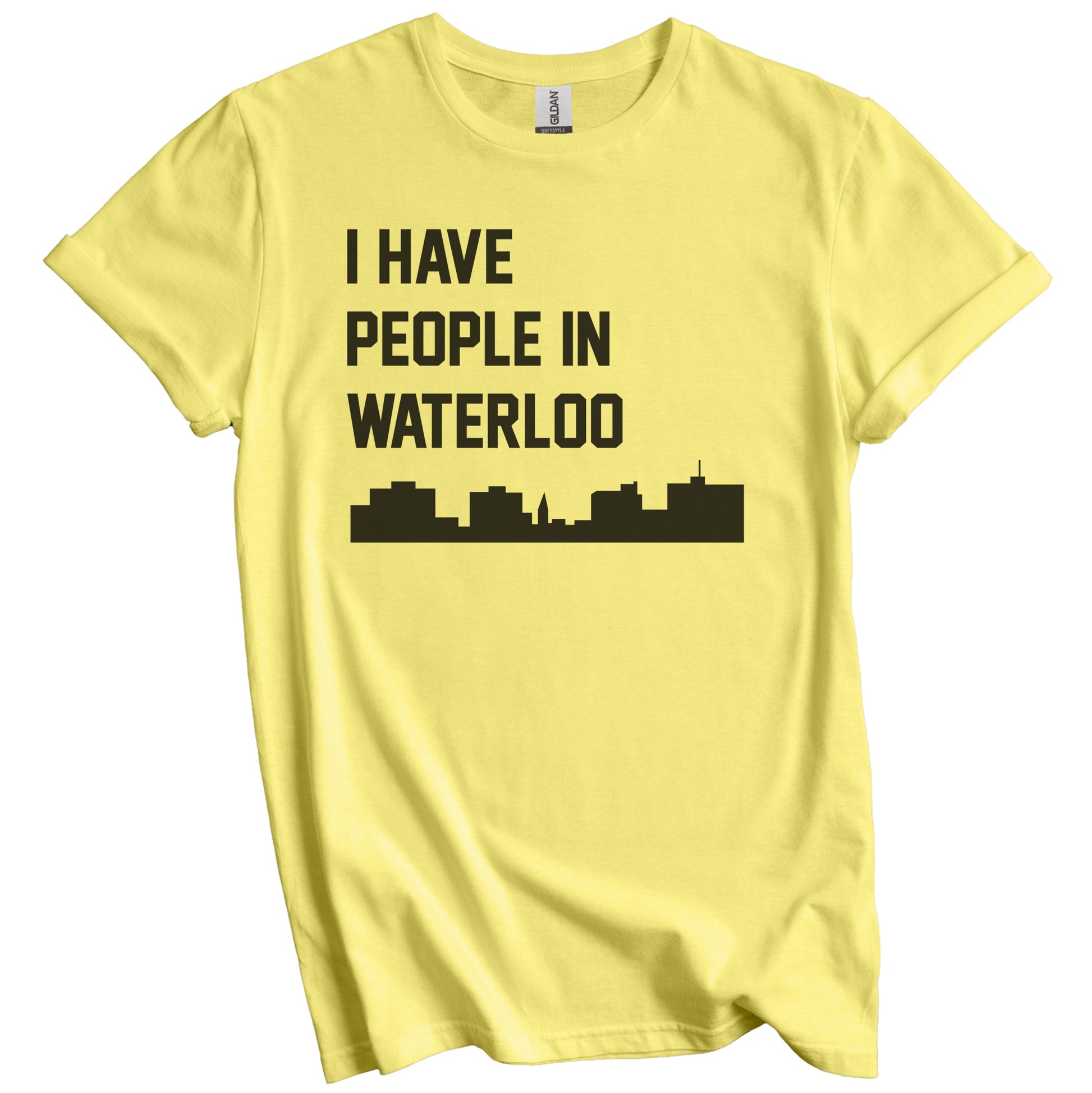 I Have People In Waterloo Iowa Skyline T-Shirt
