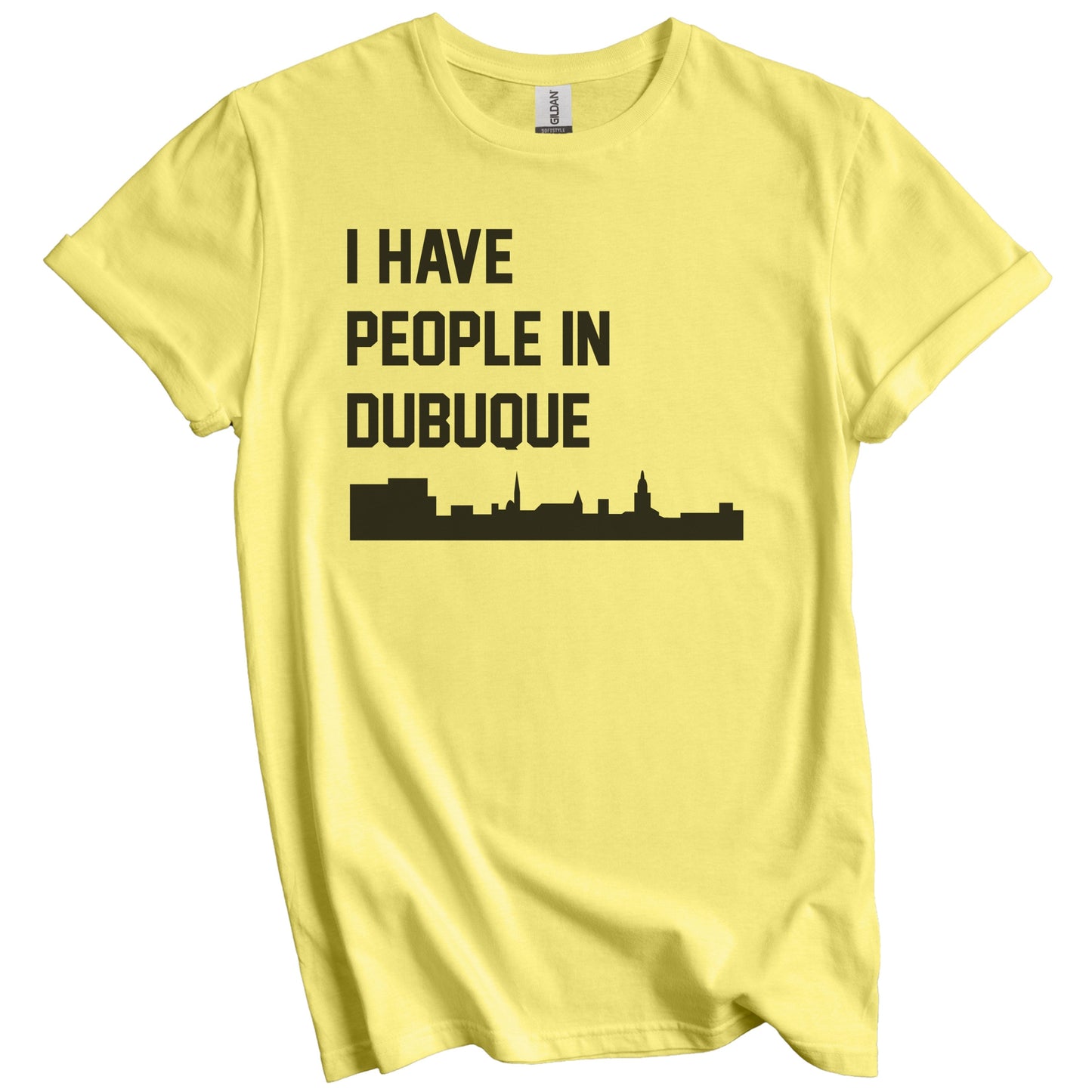 I Have People In Dubuque Iowa Skyline T-Shirt