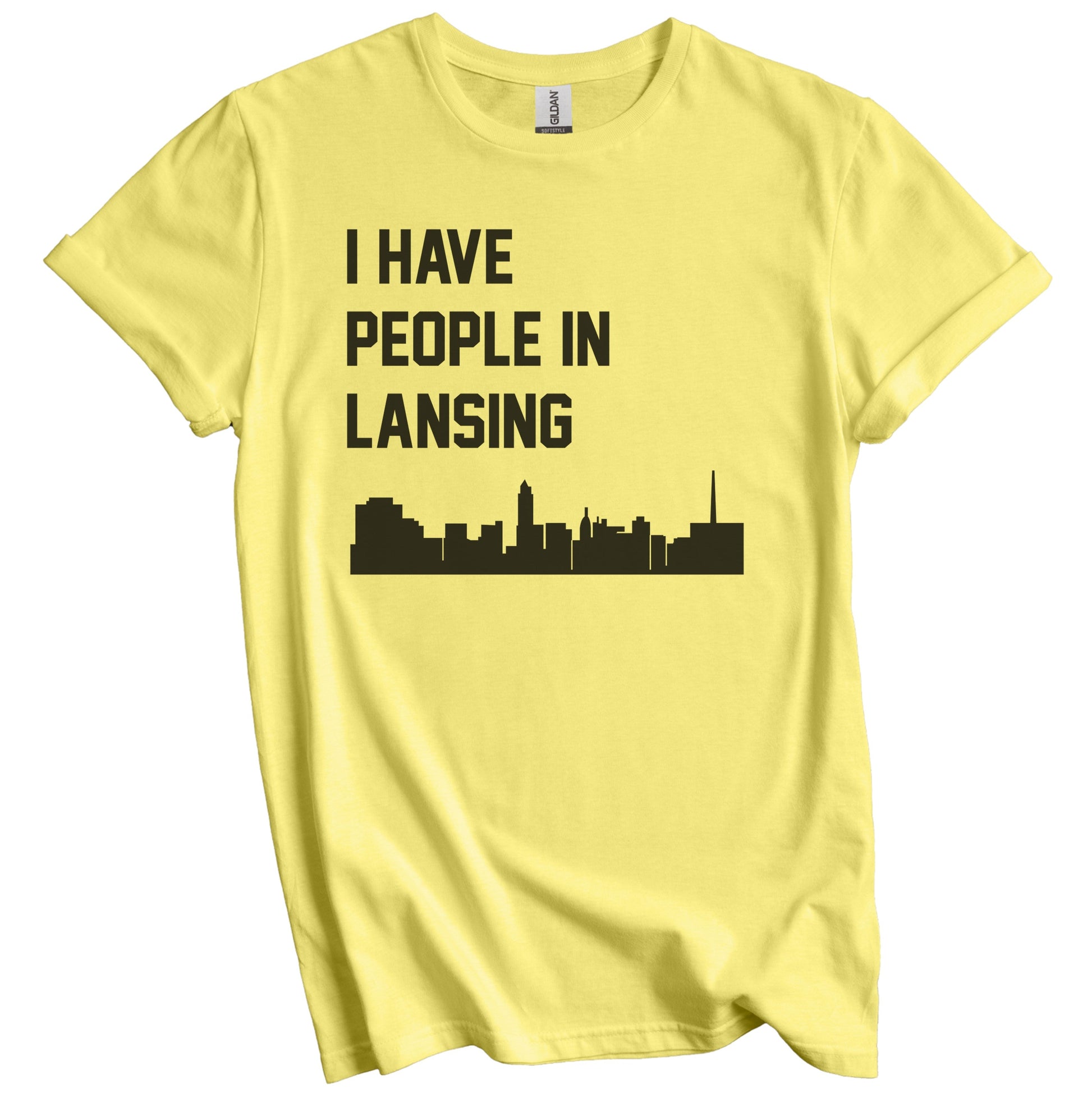I Have People In Lansing Michigan Skyline T-Shirt