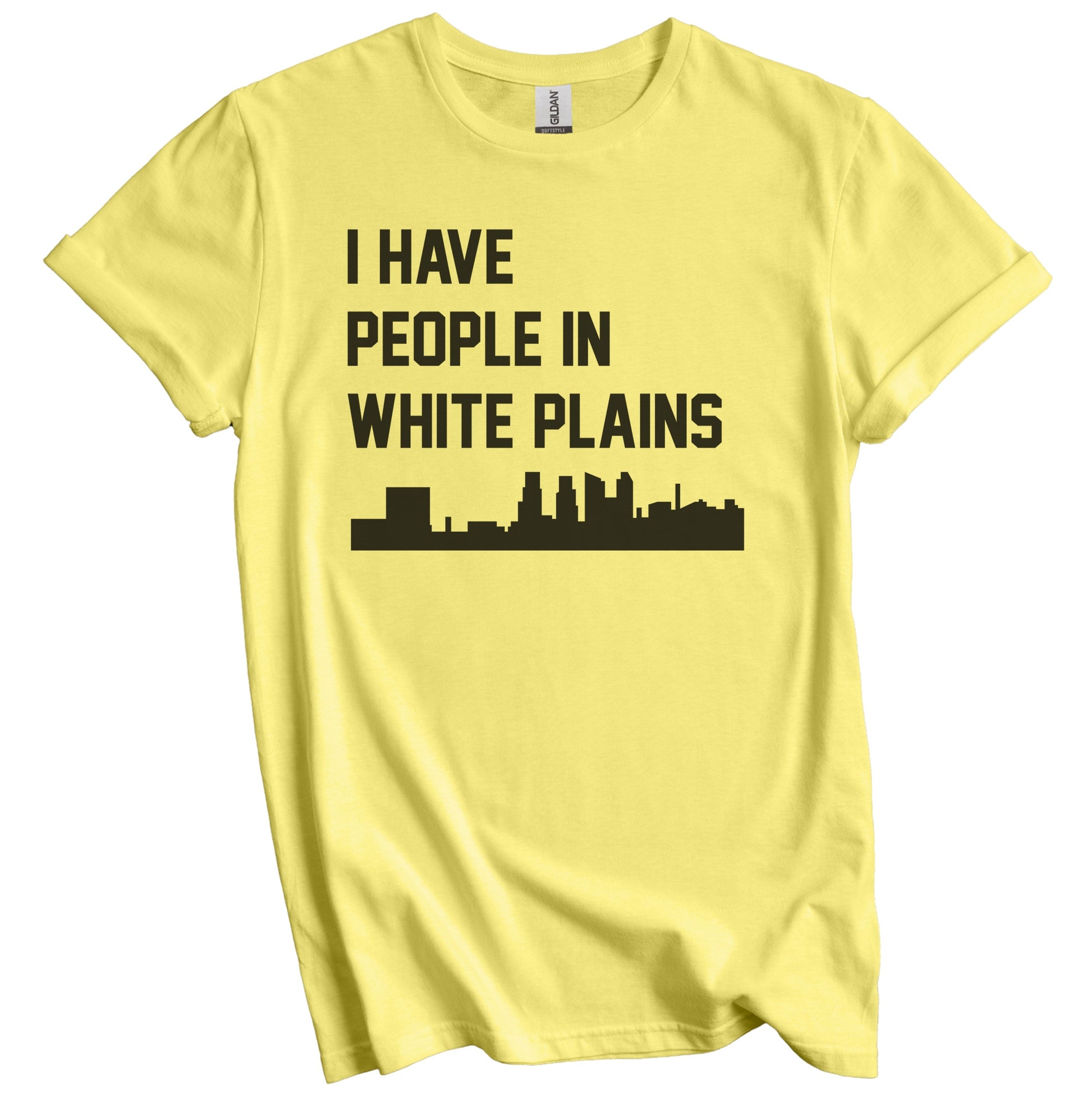 I Have People In White Plains New York Skyline T-Shirt