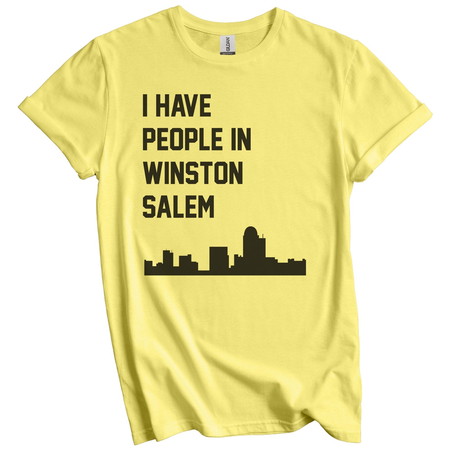 I Have People In Winston-Salem North Carolina Skyline T-Shirt